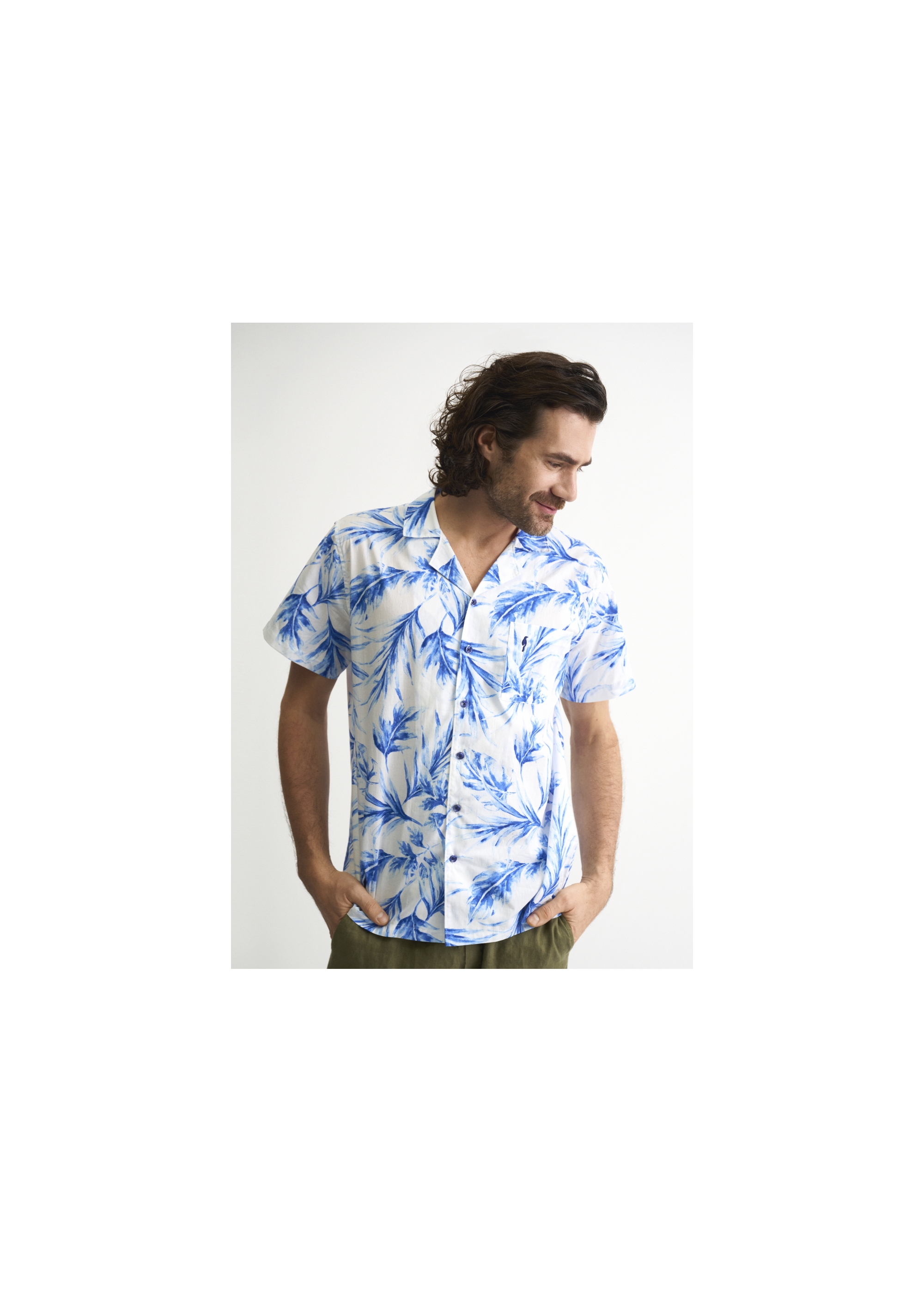 Men's short sleeve shirt KOSMT-0287-61(W23)-02