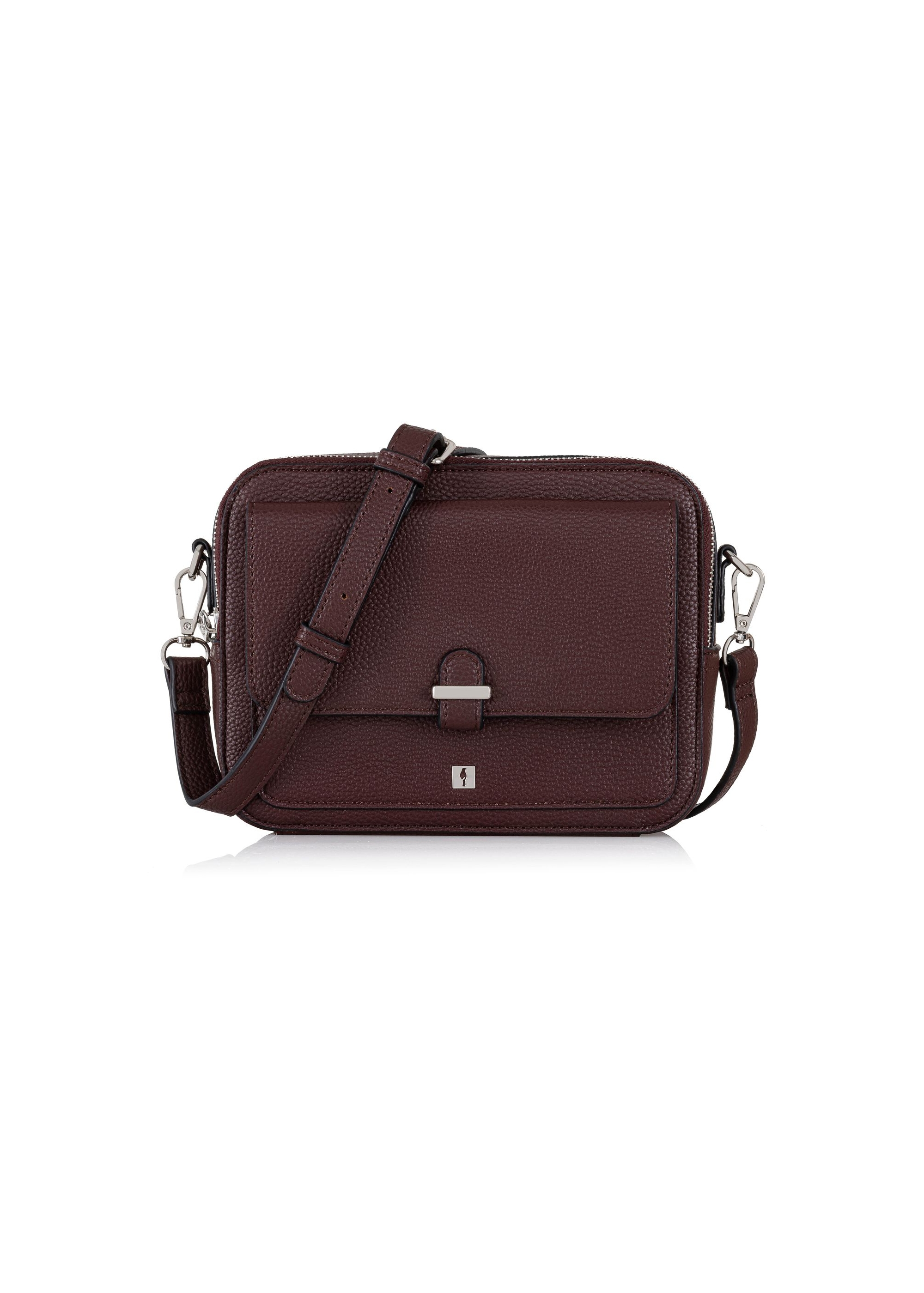 Burgundy two-compartment shoulder bag TOREC-0405B-49(Z24)-01