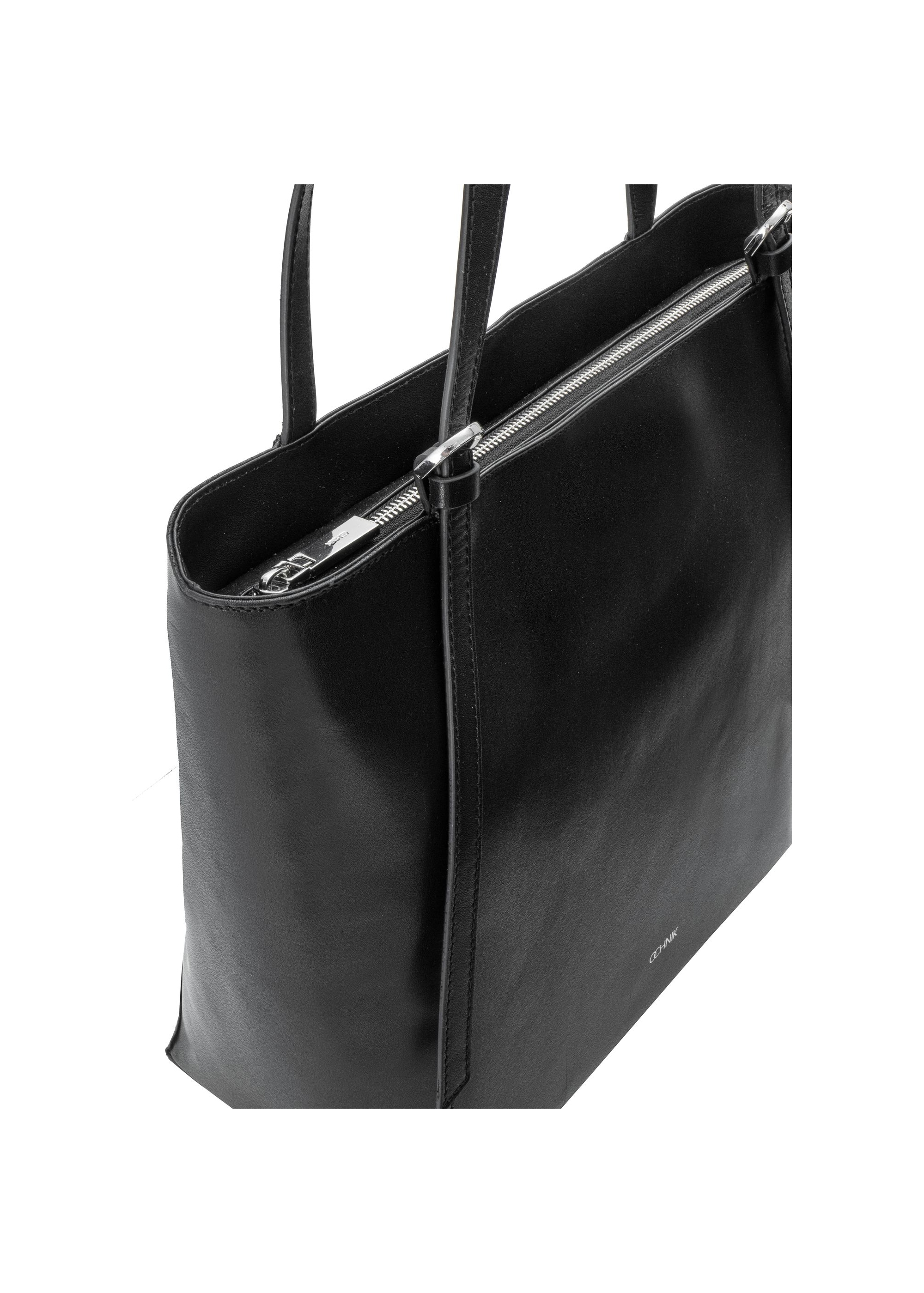 Capacious black women's shopper bag TORES-1058-99(Z24)-06