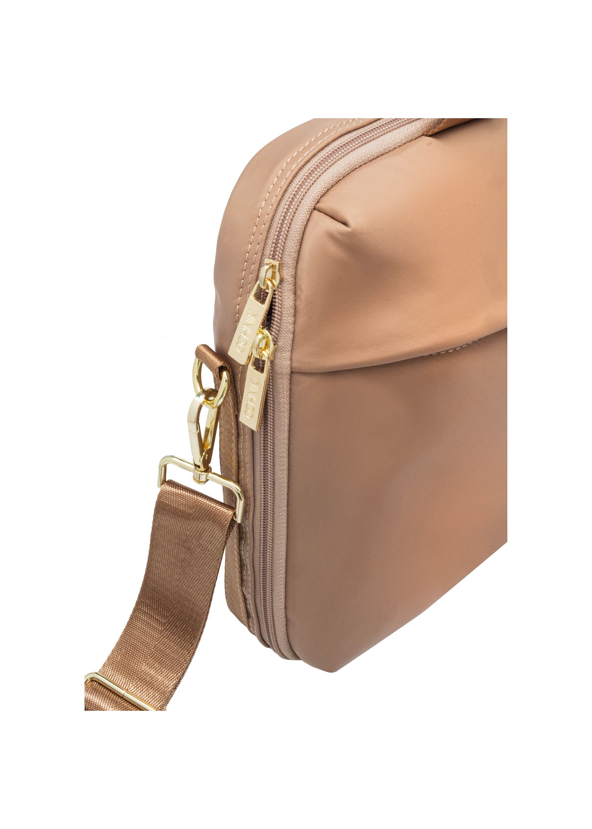 Beige large women's laptop bag TOREN-0305-81(W25)-07