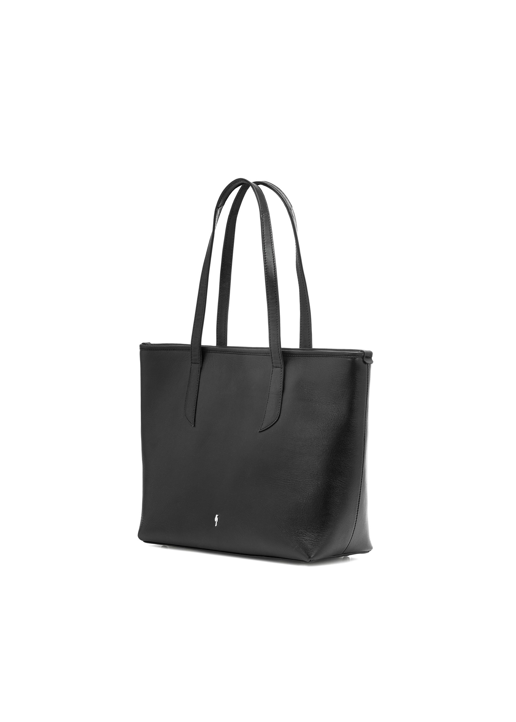 Leather black shopper bag for women TORES-1085-99(W25)-02