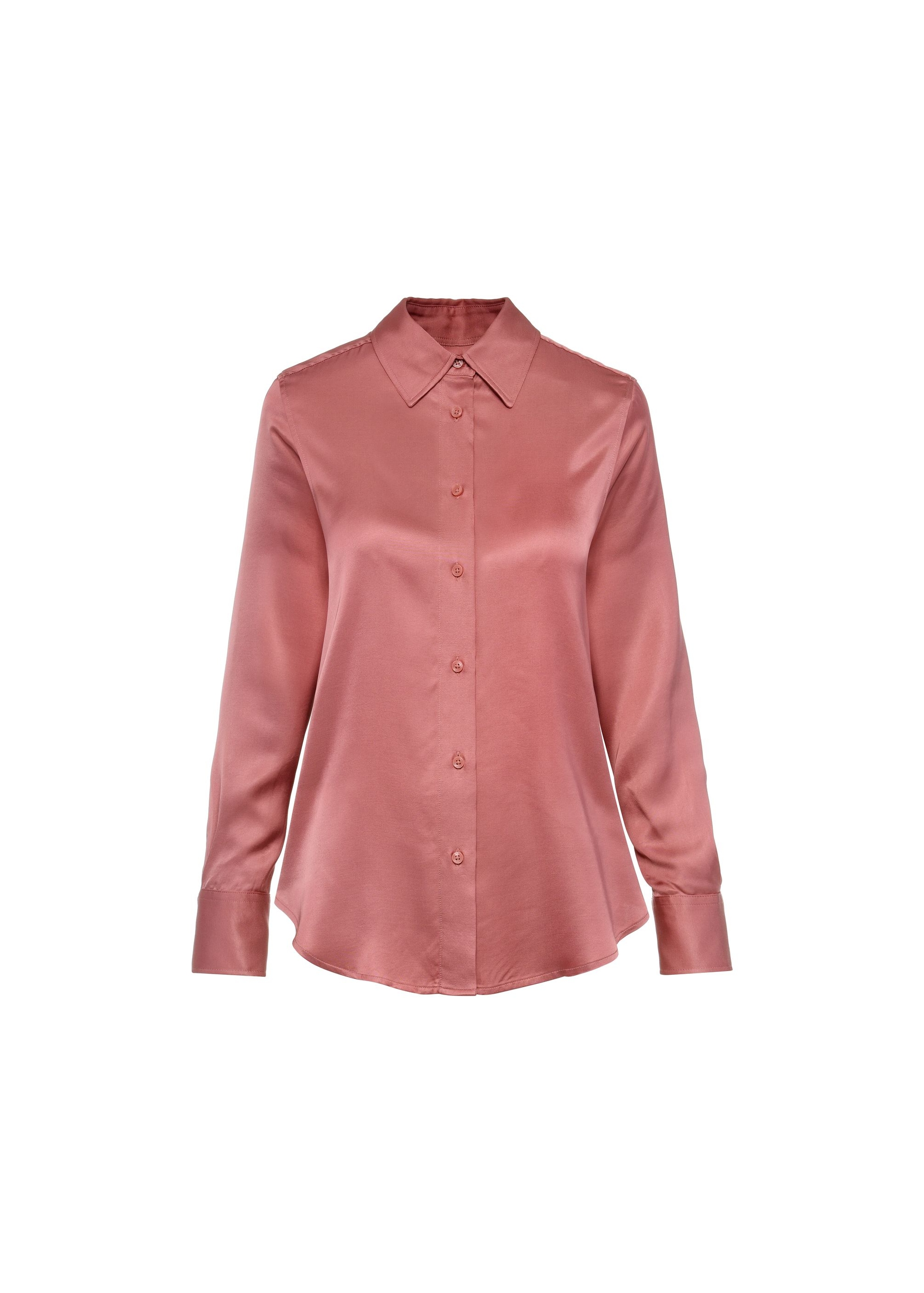 Airy pink women's shirt KOSDT-0159-31(Z24)-01