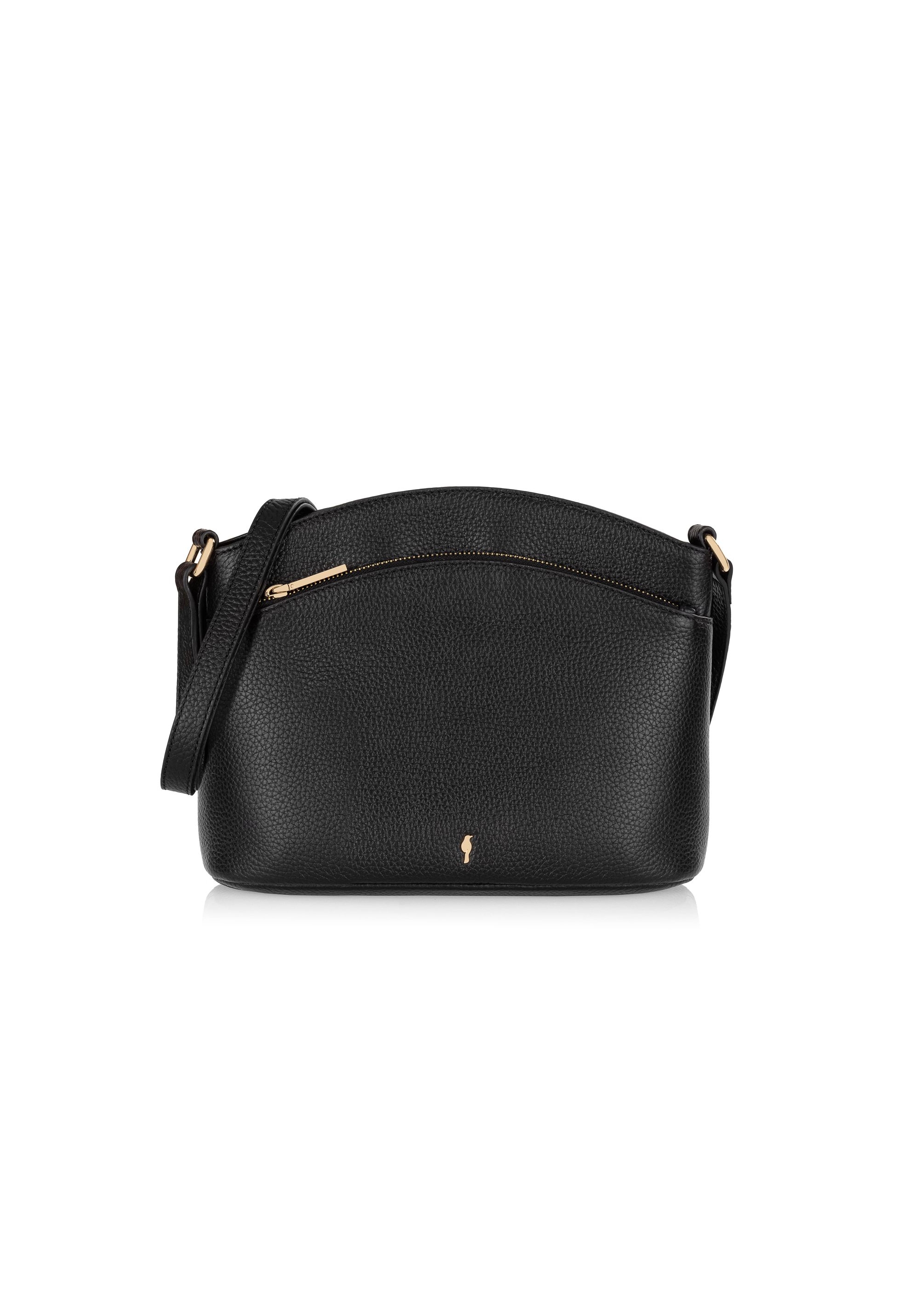 Black leather women's handbag TORES-0955A-99(Z24)-01