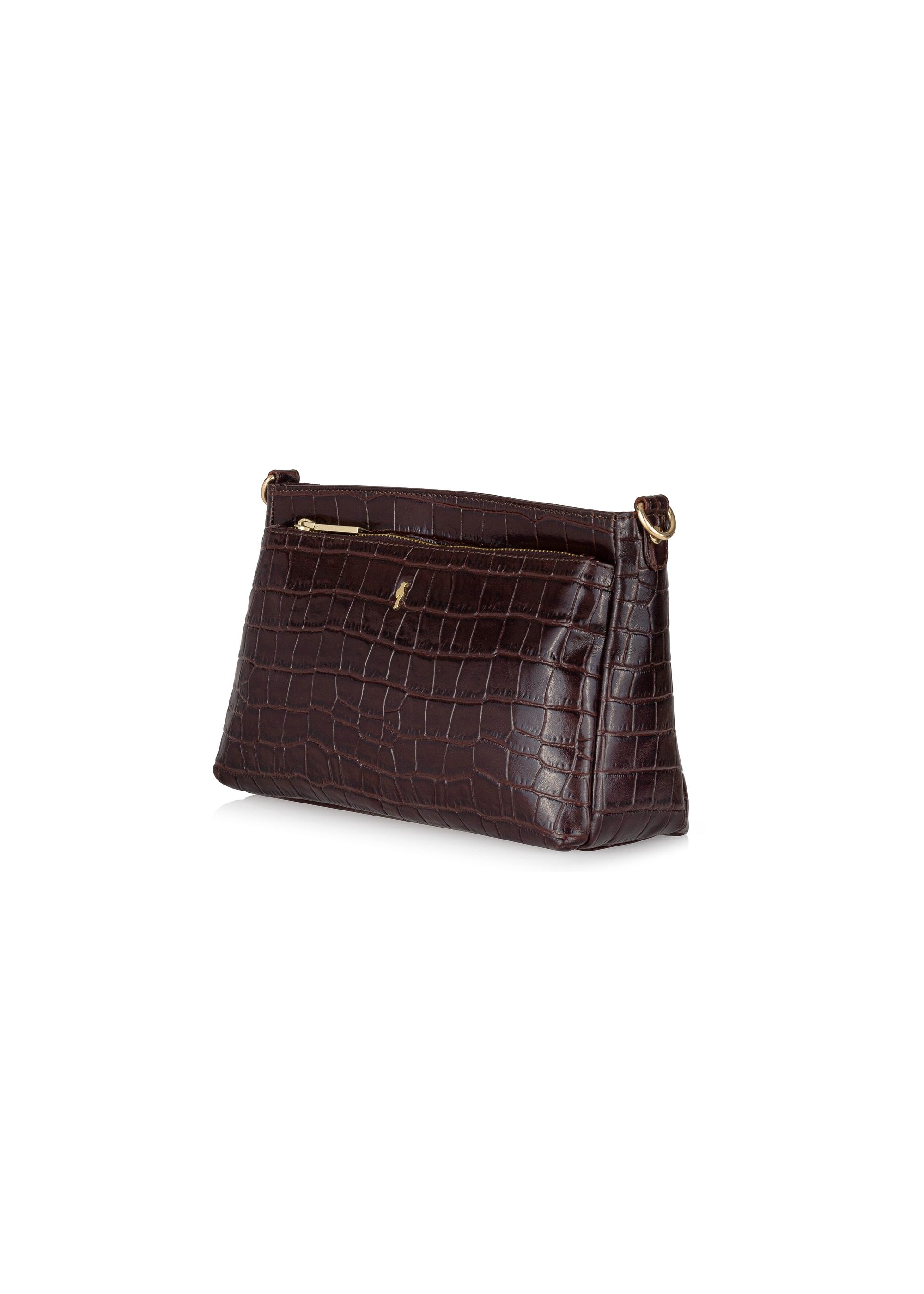 Leather brown women's messenger bag TORES-0940D-89(W25)-02