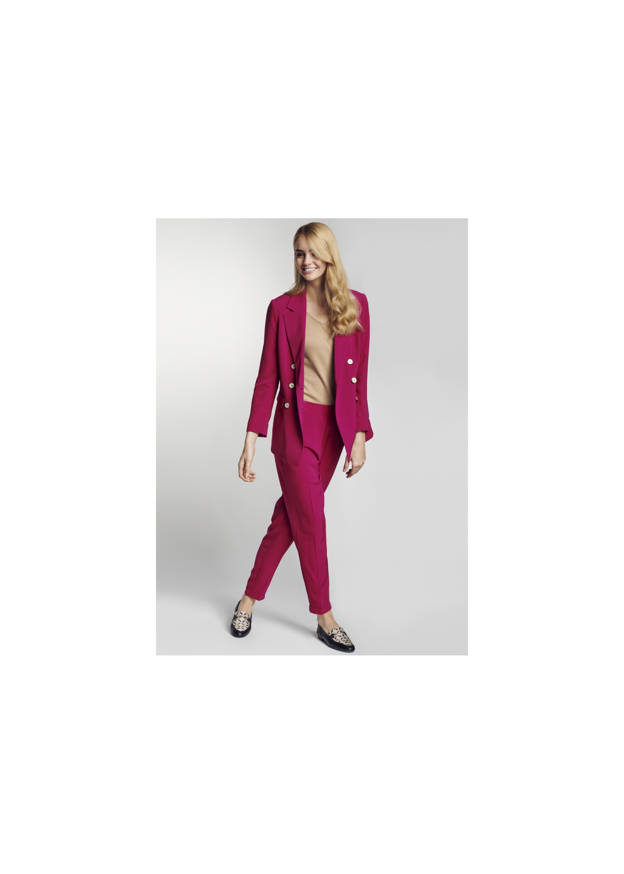 Elegant pink women's pants SPODT-0062-32(Z21)-04