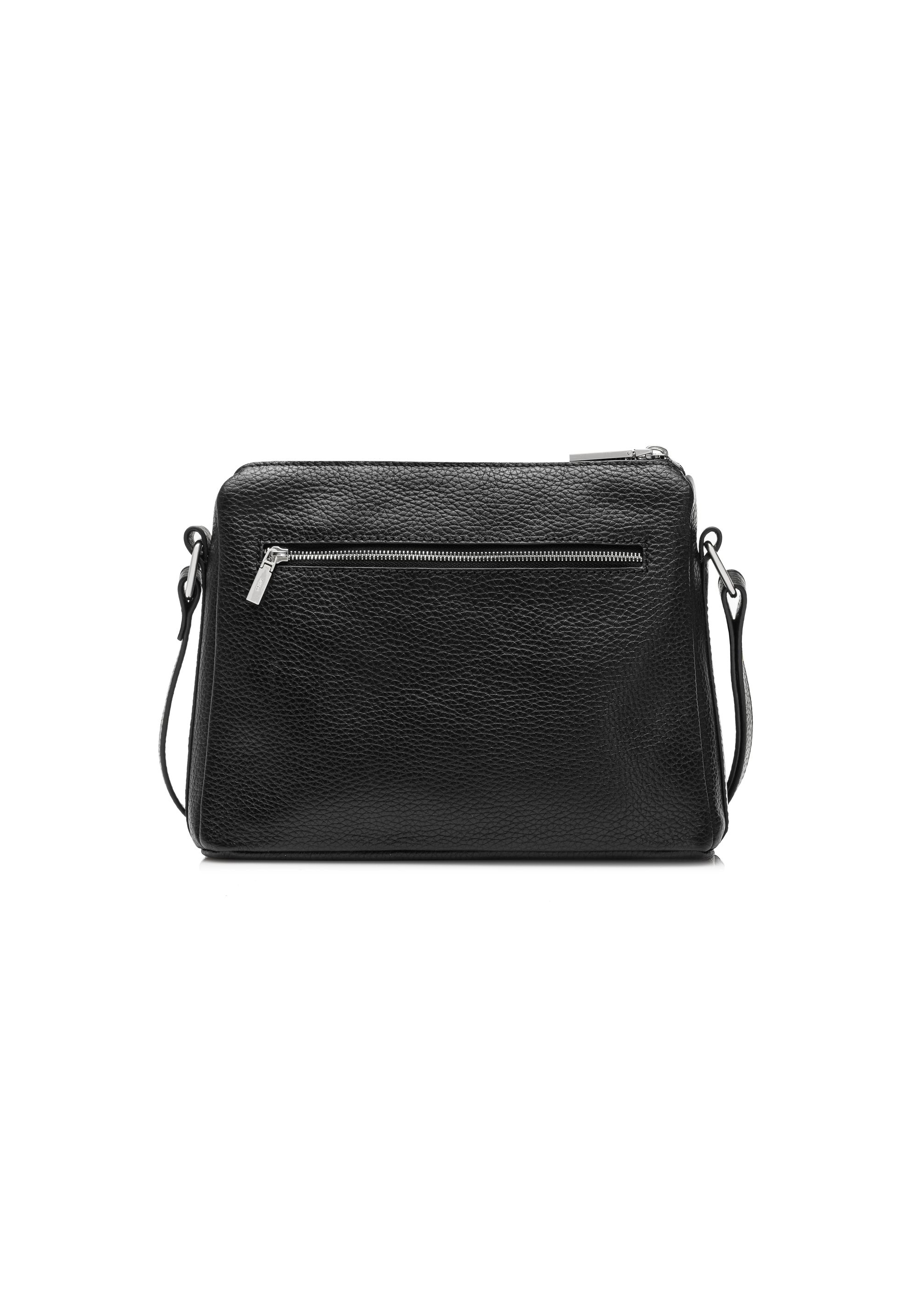 Black leather women's shoulder bag TORES-0983C-99(W25)-04