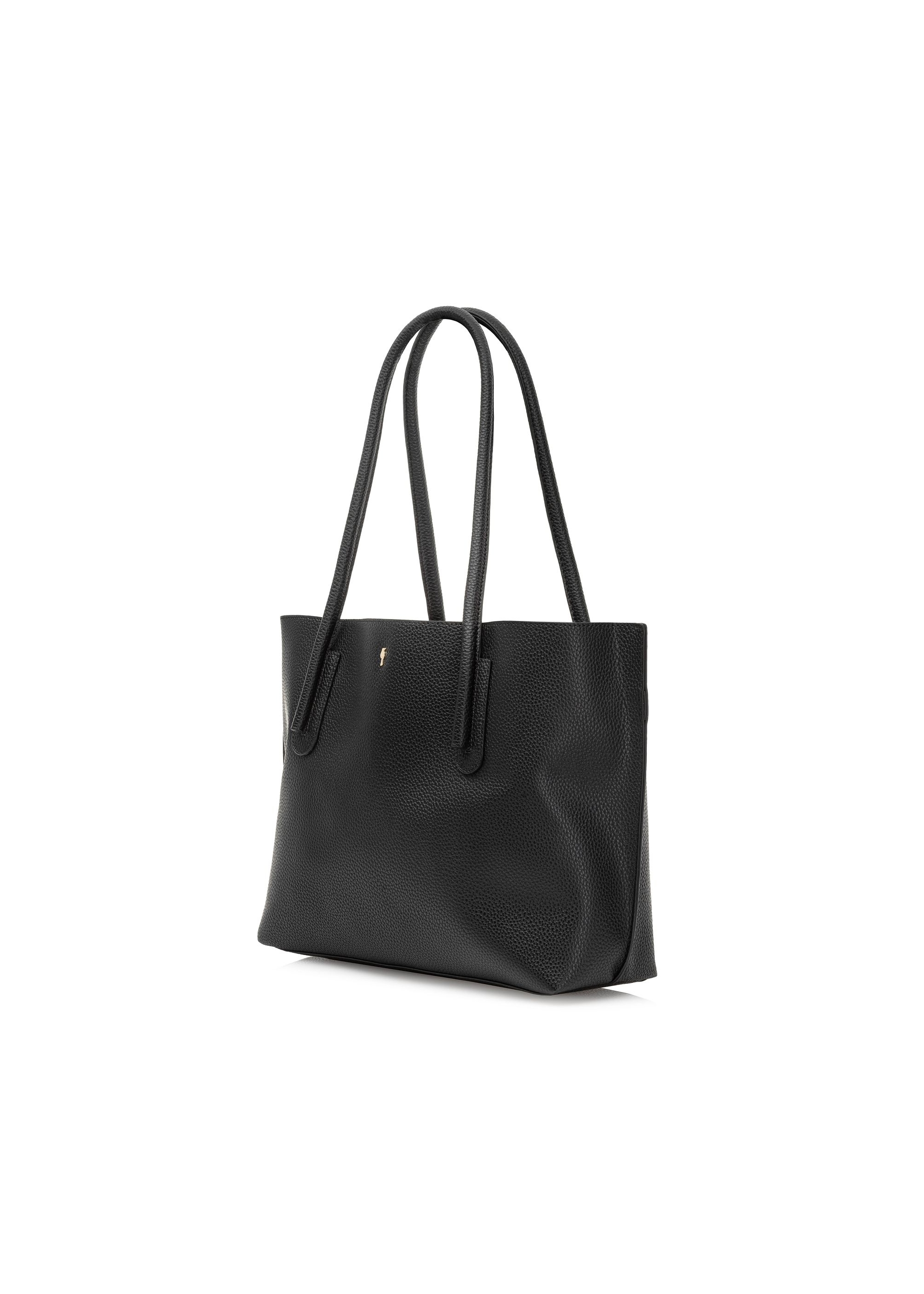 Black women's shopper bag TOREC-0938A-99(W25)-02