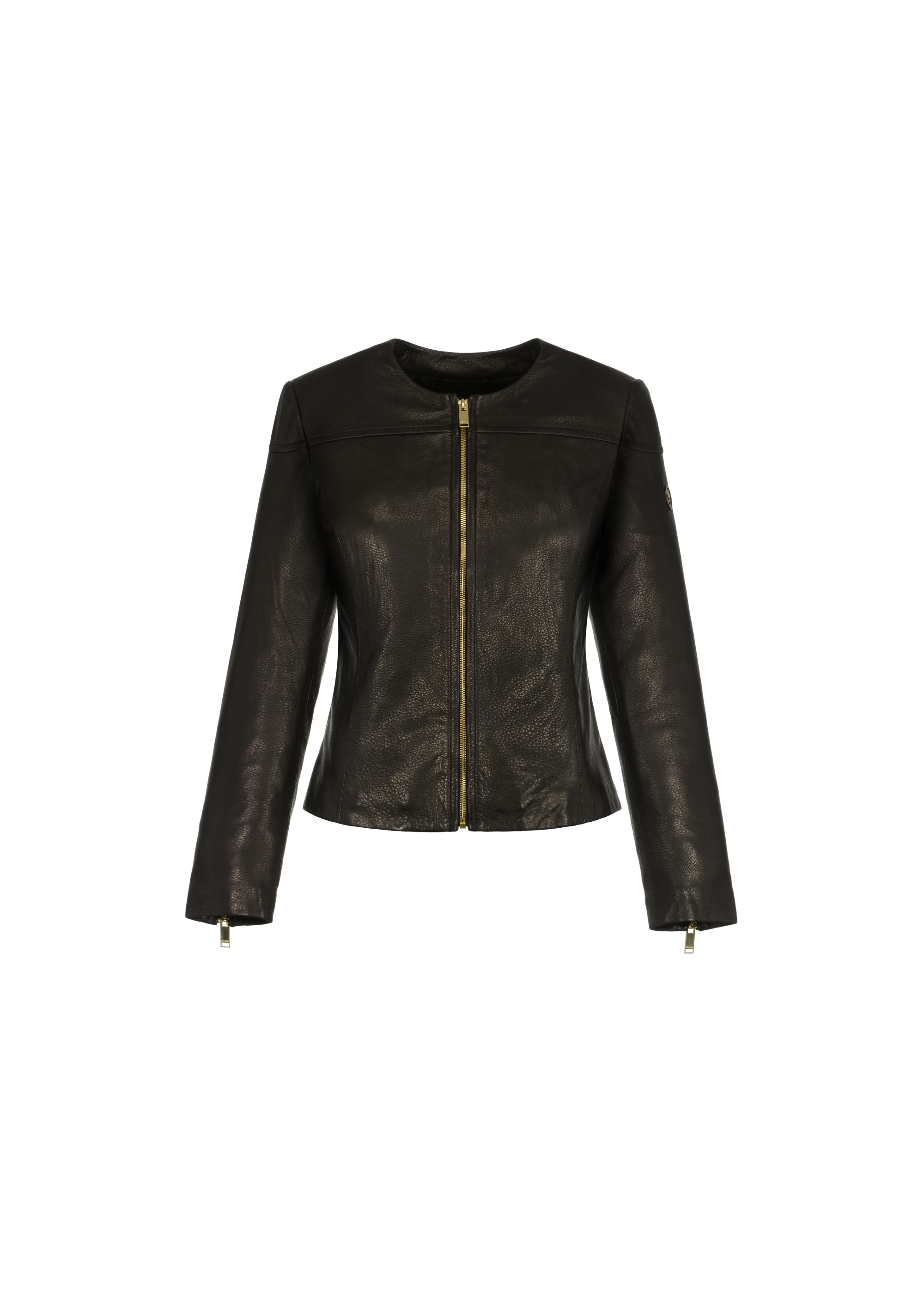 Women's classic leather jacket KURDS-0402-1294(W23)-04