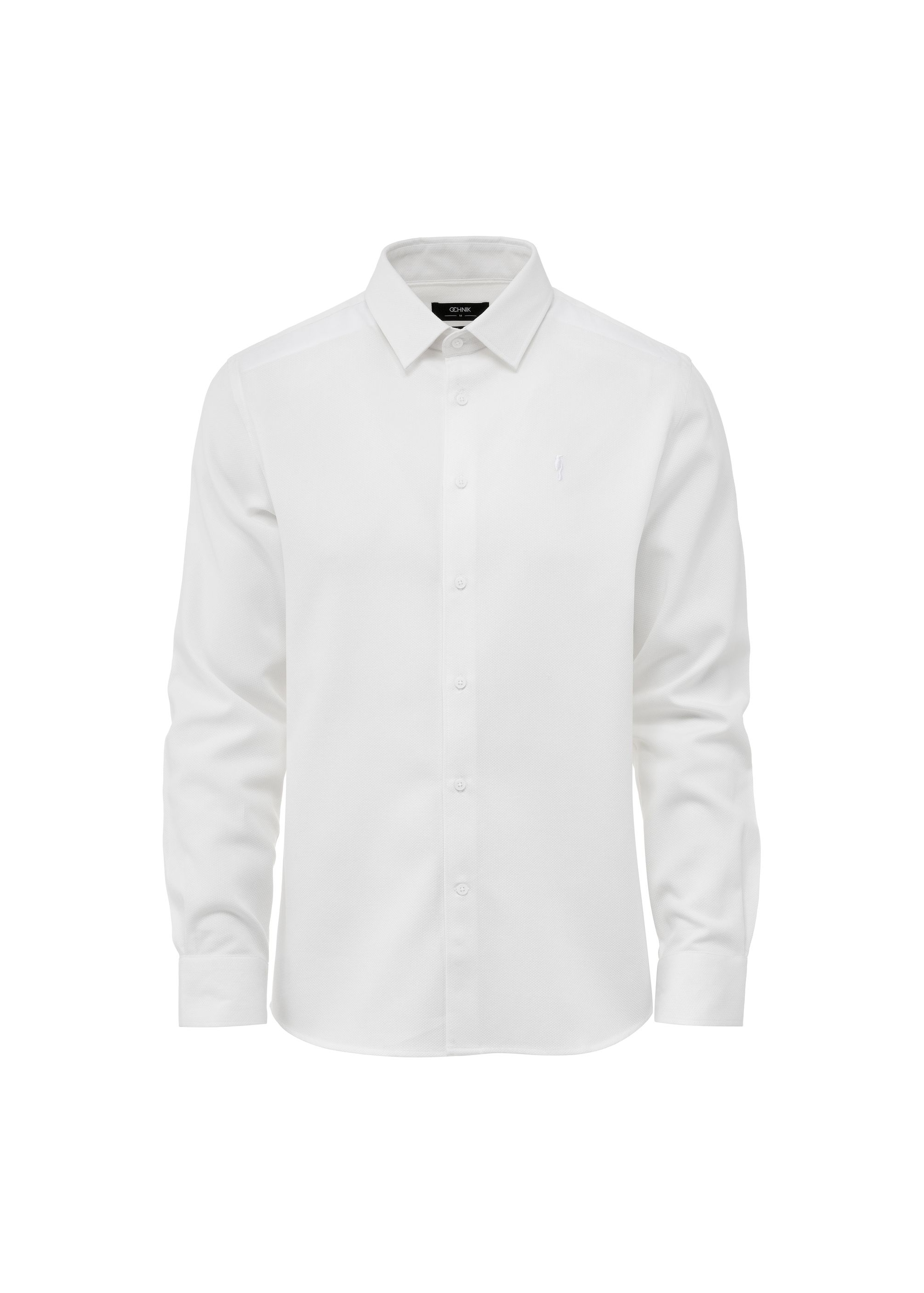 White men's shirt KOSMT-0334-12(Z24)-01