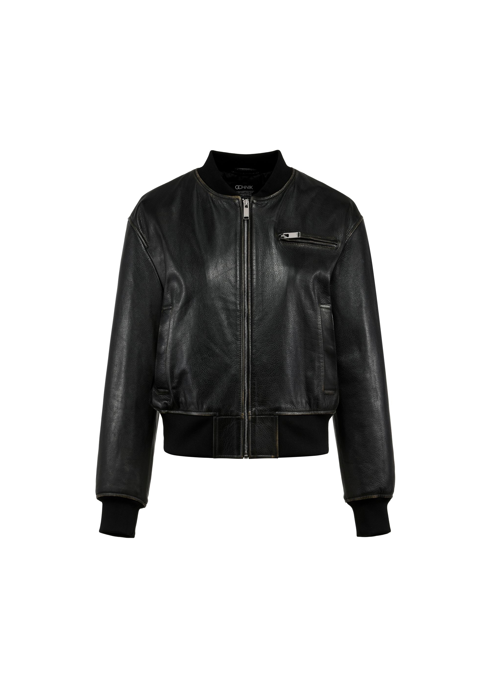 Women's leather bomber jacket KURDS-0537-2803(W25)-06