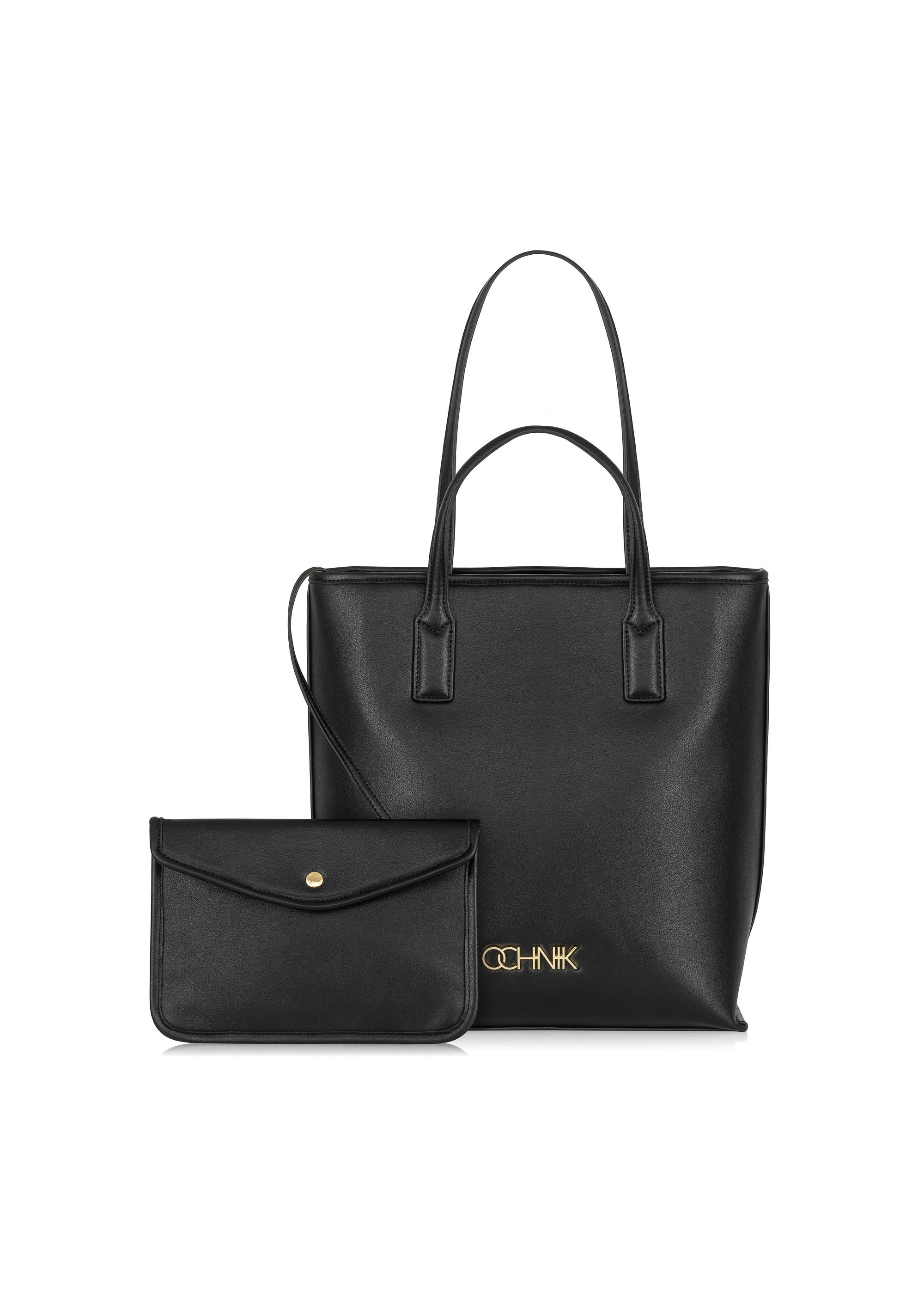 Black women's shopper bag TOREC-0907-99(W24)-06