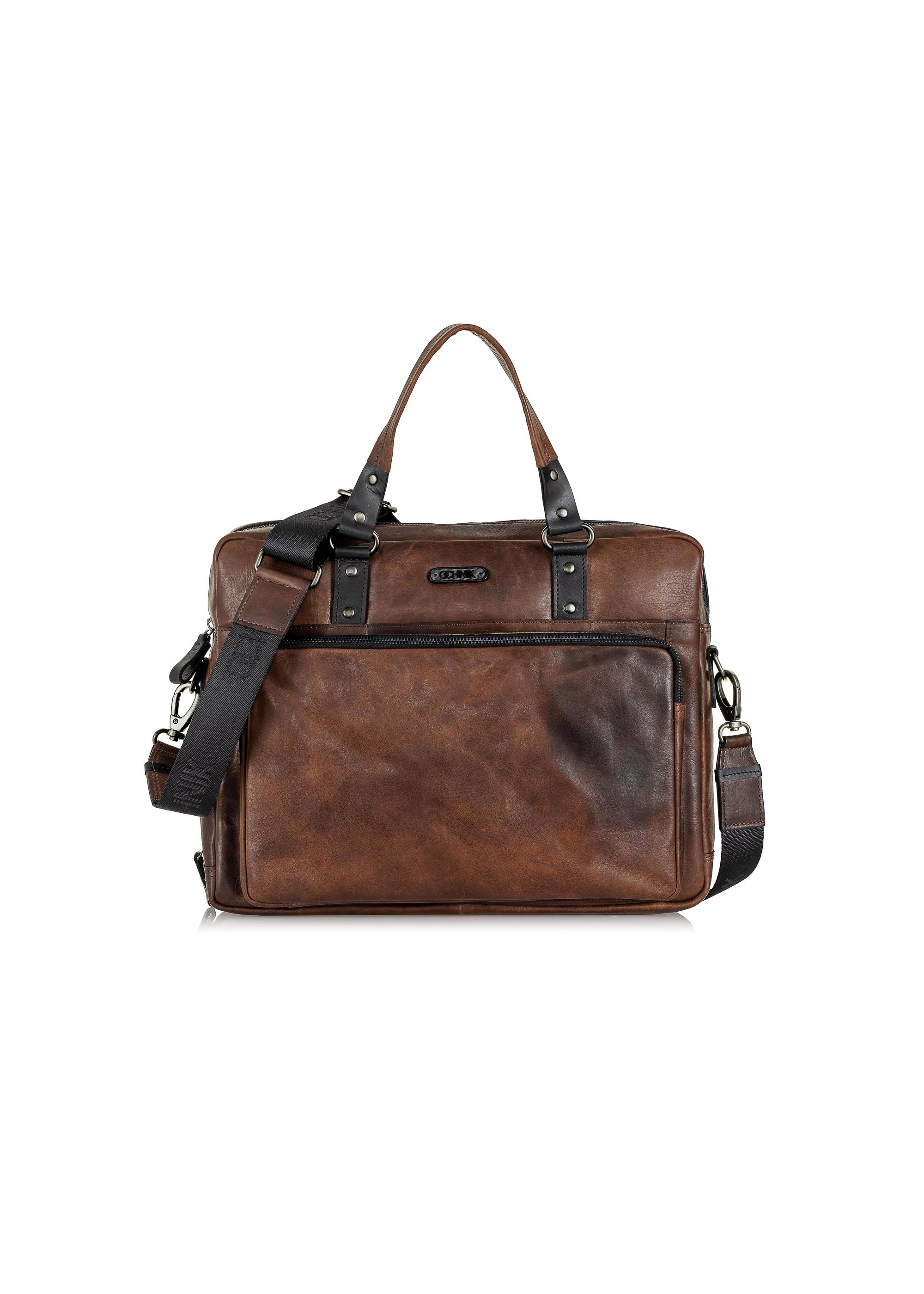 Brown leather men's bag TORMS-0100C-79(W25)-01