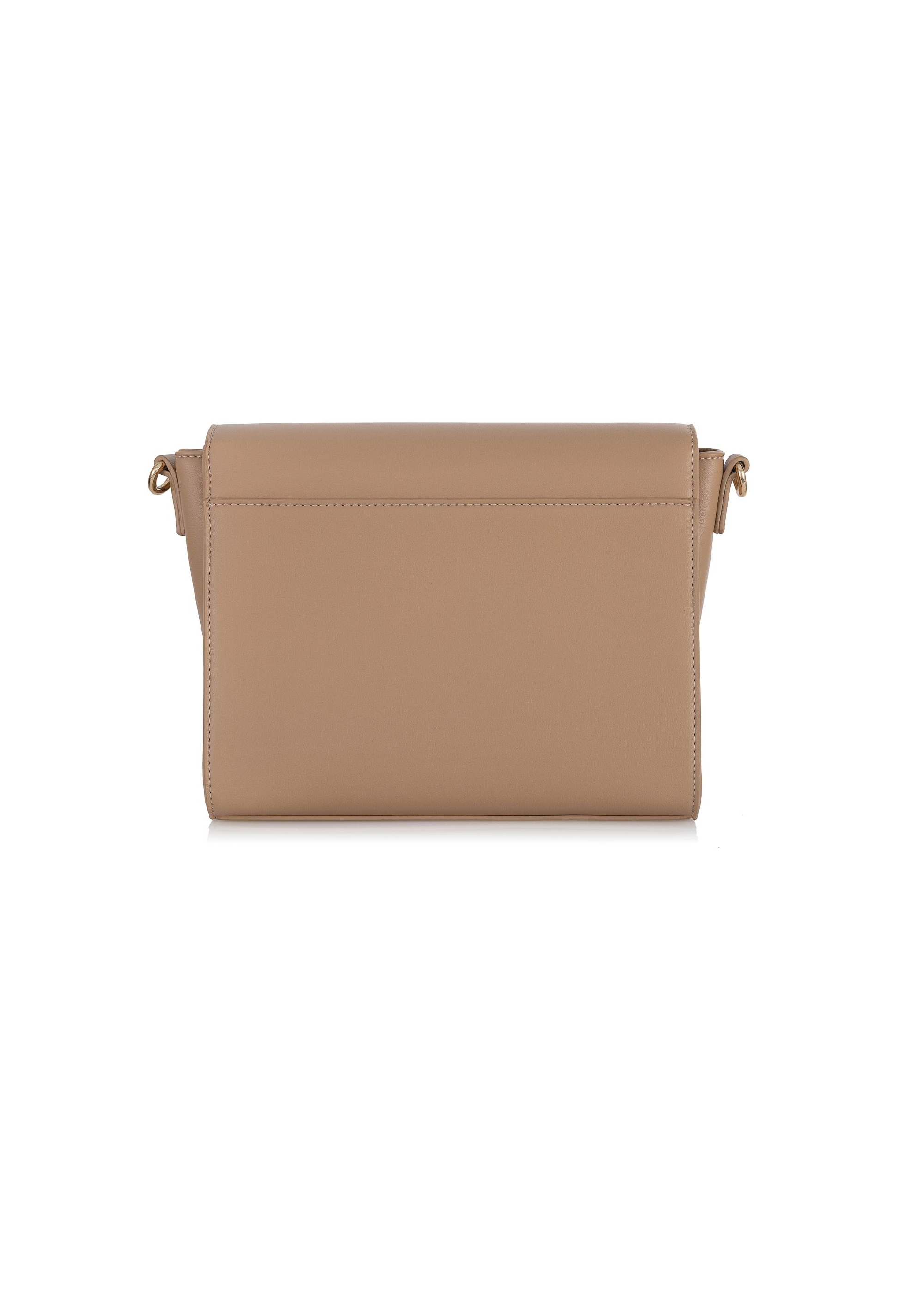 Beige women's messenger bag with studs TOREC-0899A-81(W25)