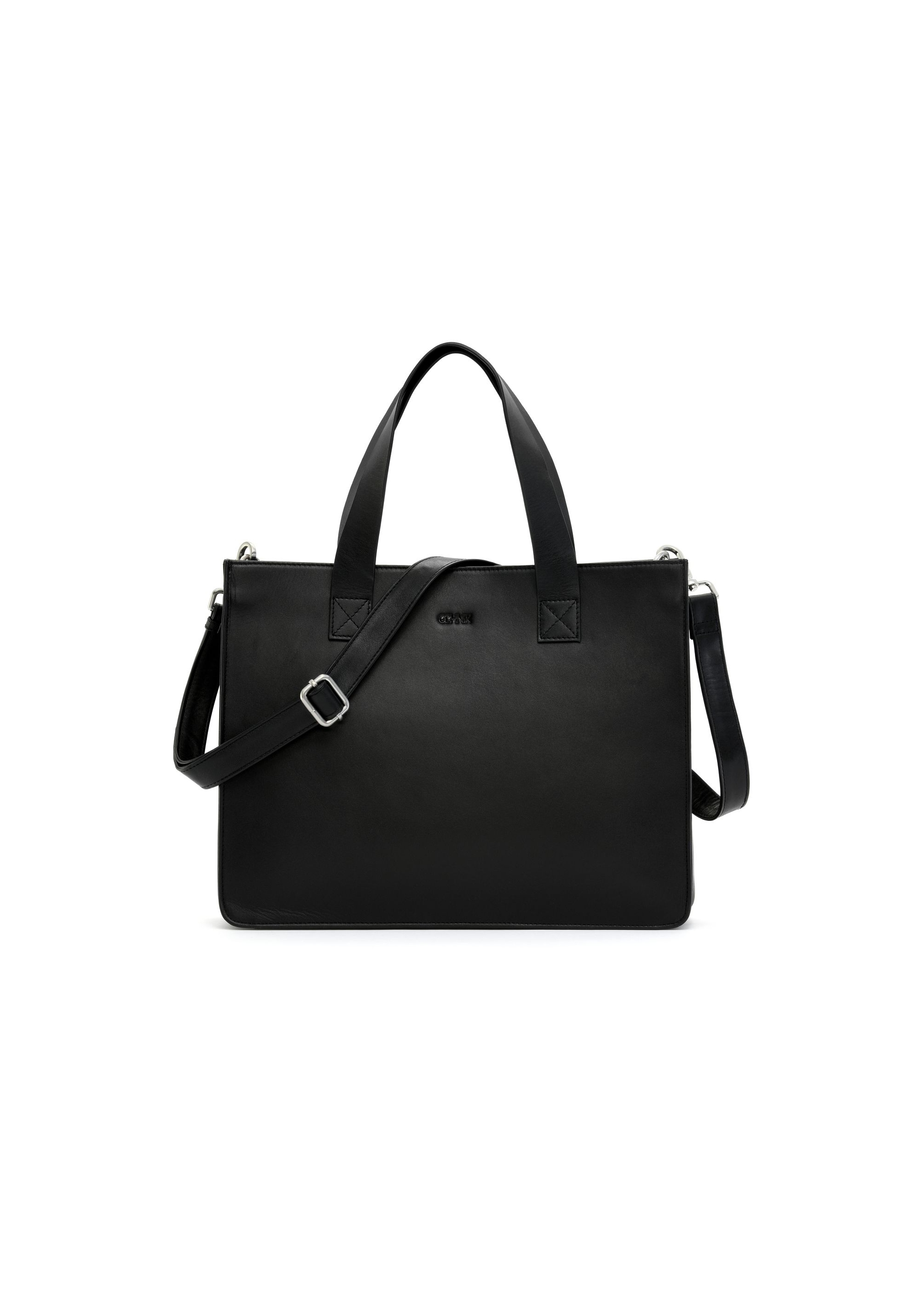 Large black leather handbag for women TORES-1084-99(W25)-01