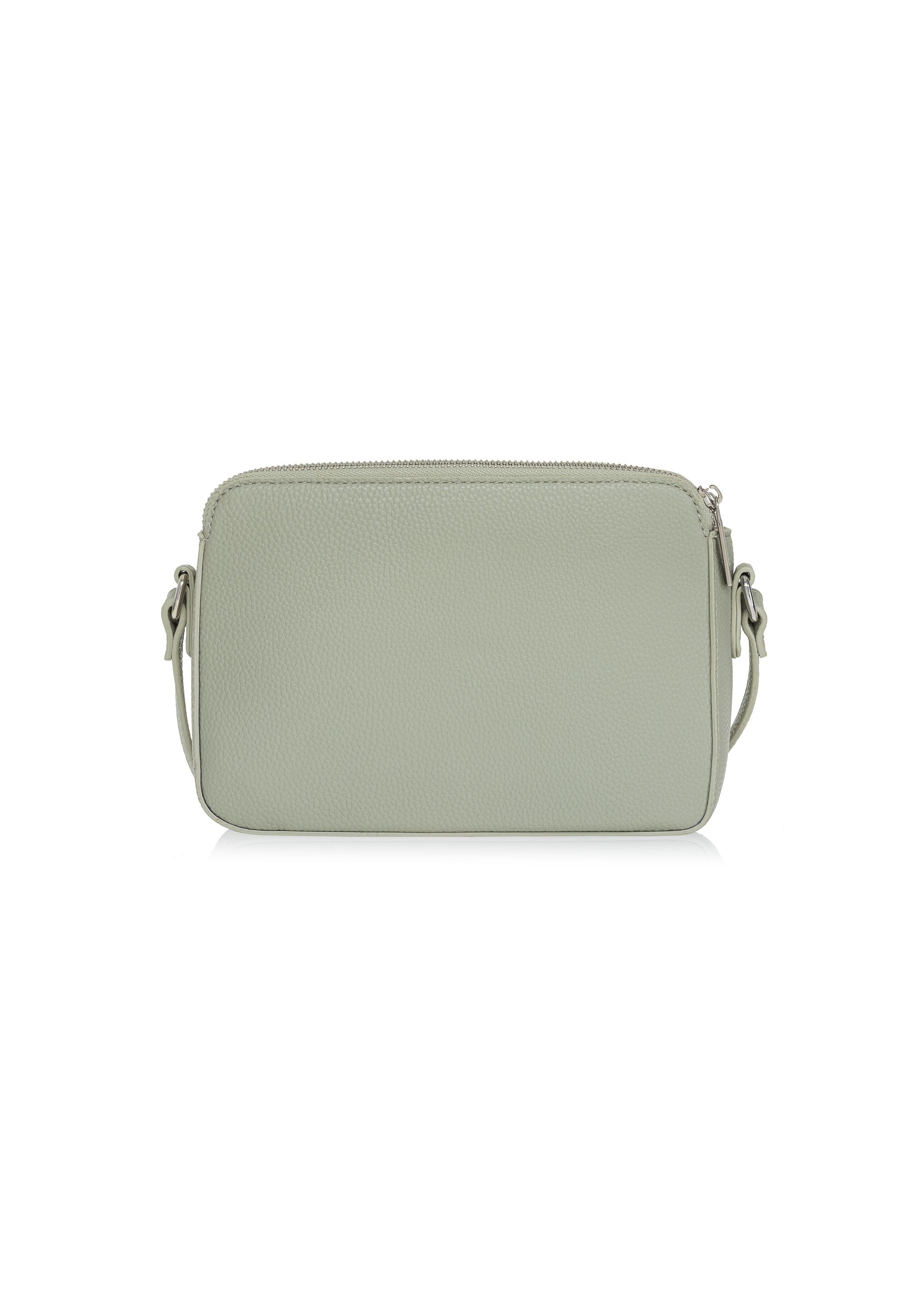 Light green three-compartment women's handbag TOREC-0830A-52(W25)-04