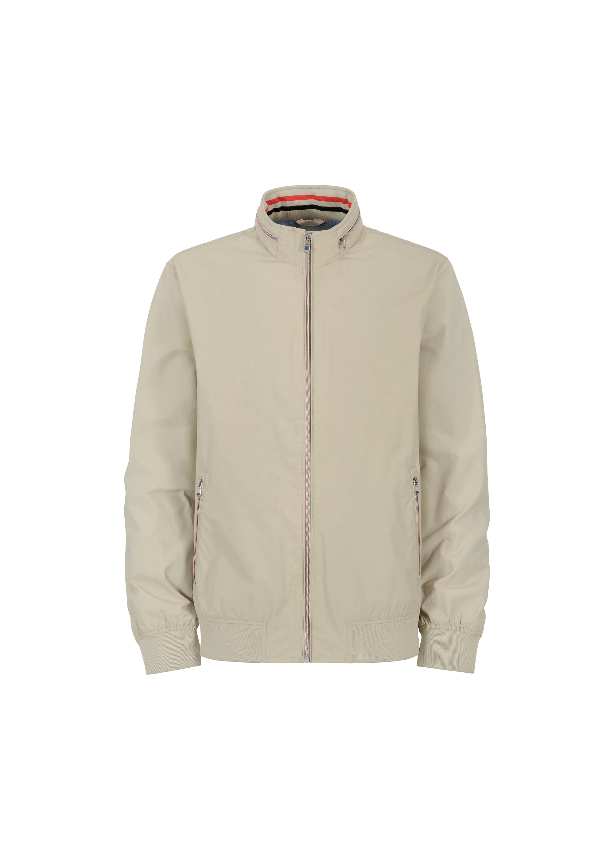 Beige men's hooded jacket KURMT-0300-81(W23)-04