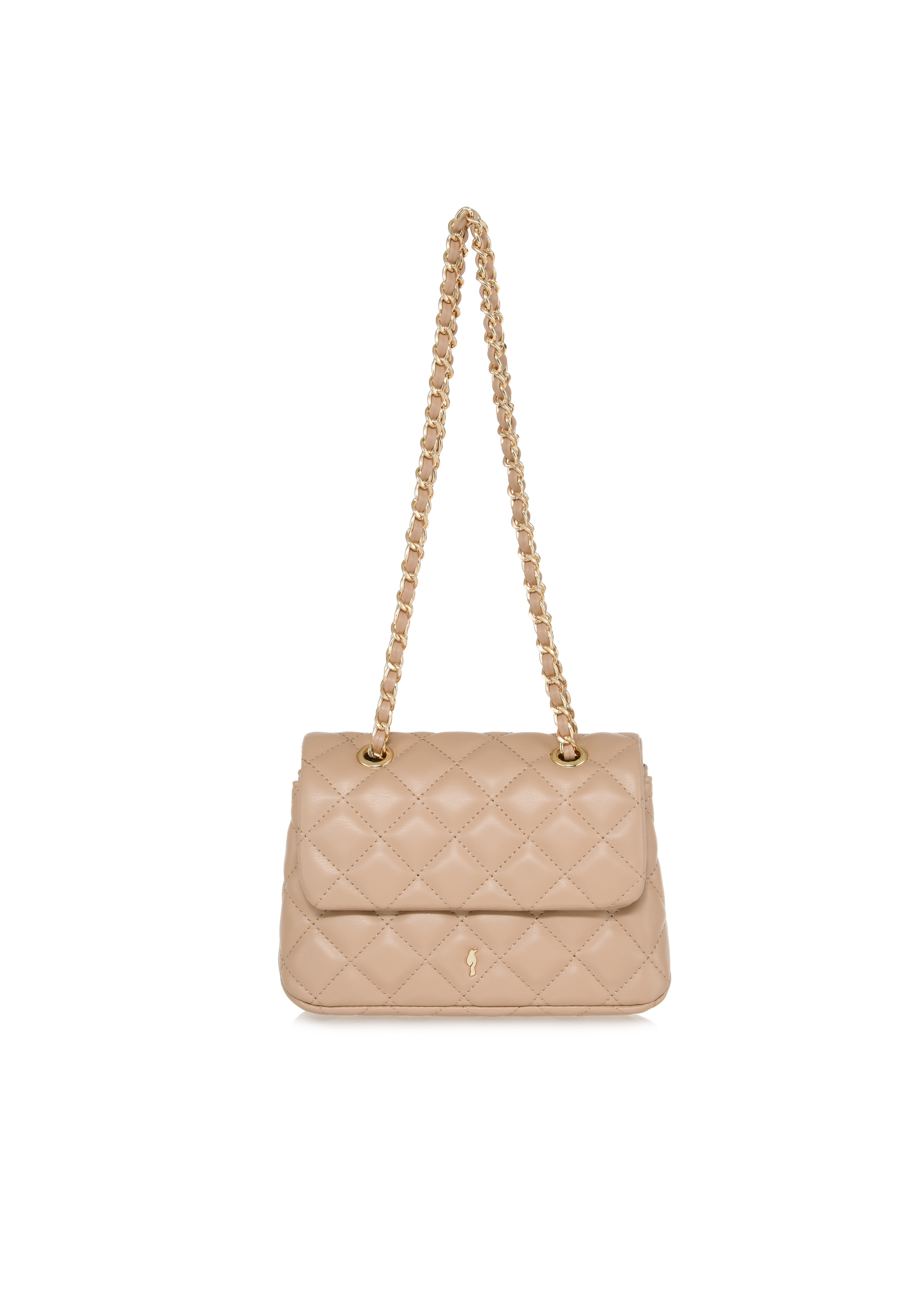 Beige quilted chain handbag TOREC-0932-81(W24)-01