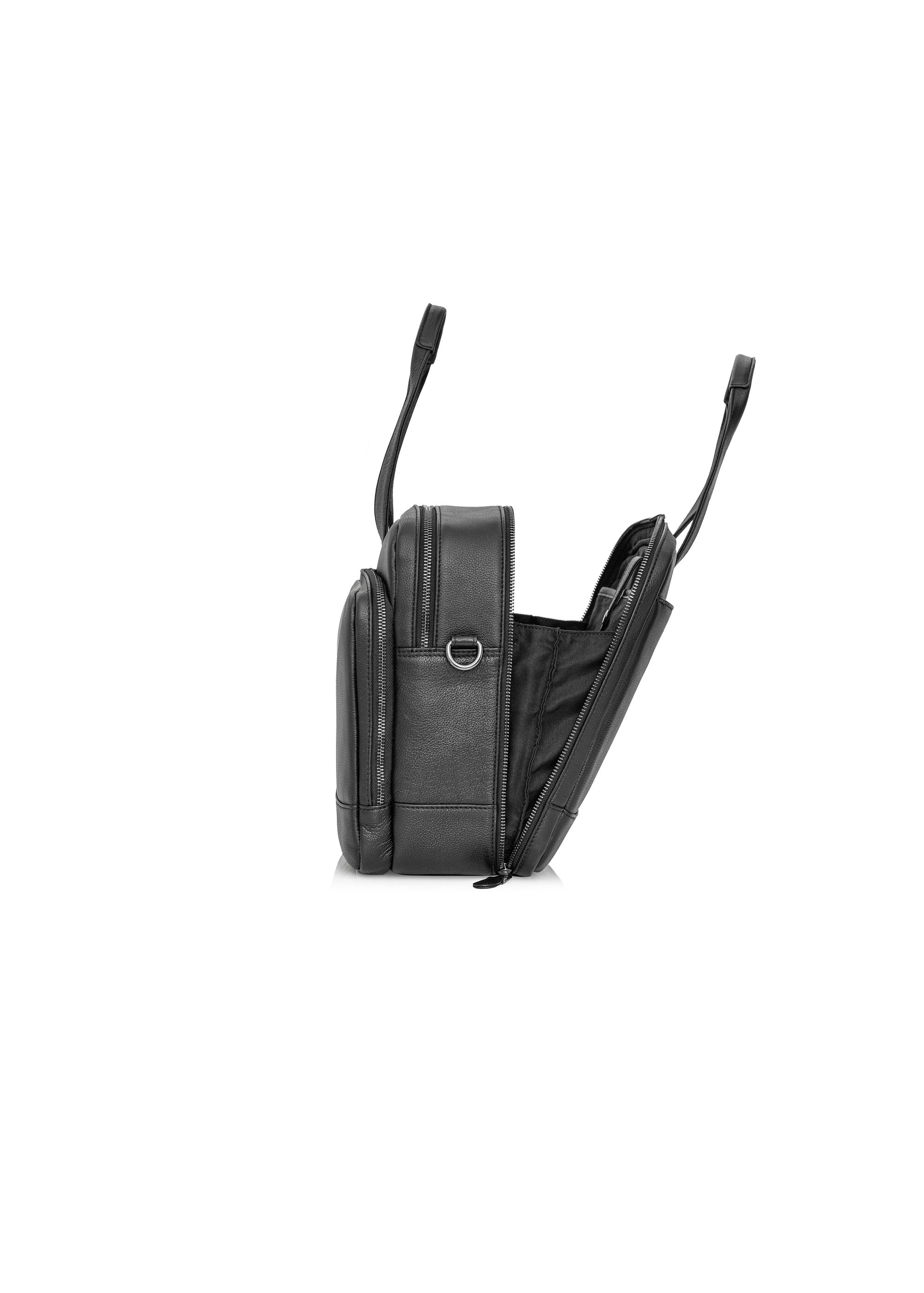 Black leather men's bag TORMS-0020R-99(W25)-04