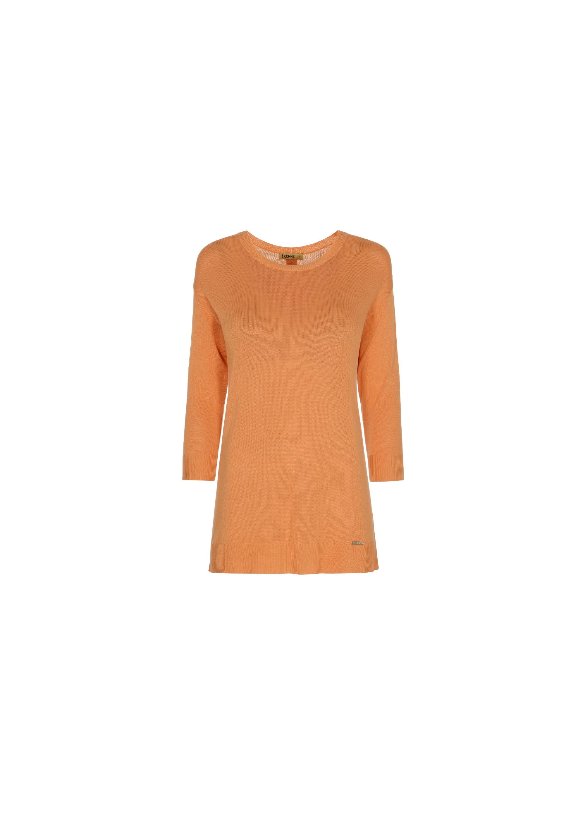 Women's orange blouse BLUDT-0140-30(W22)-03