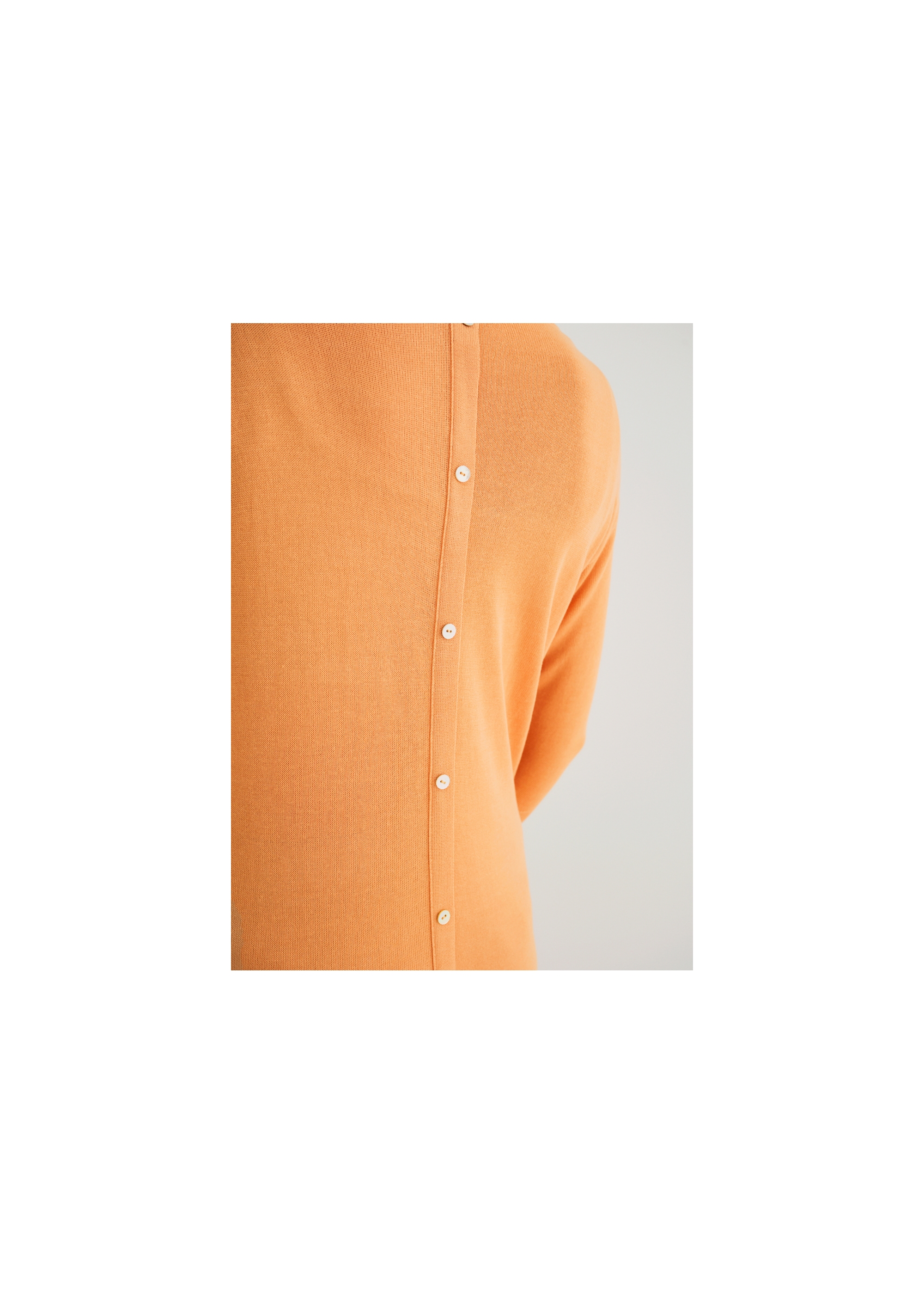 Women's orange blouse BLUDT-0140-30(W22)-05