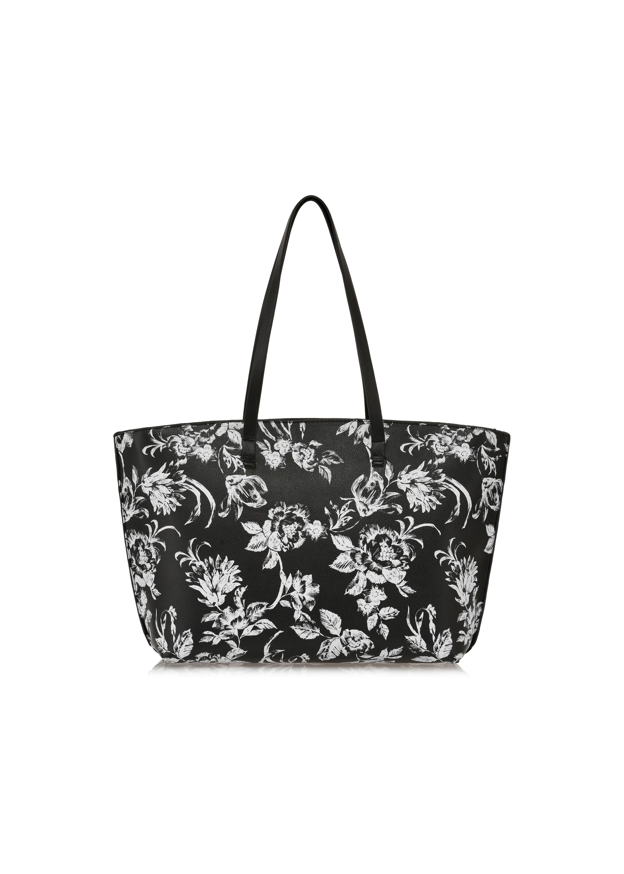 Classic women's handbag with print TOREC-0958-98(Z24)-04