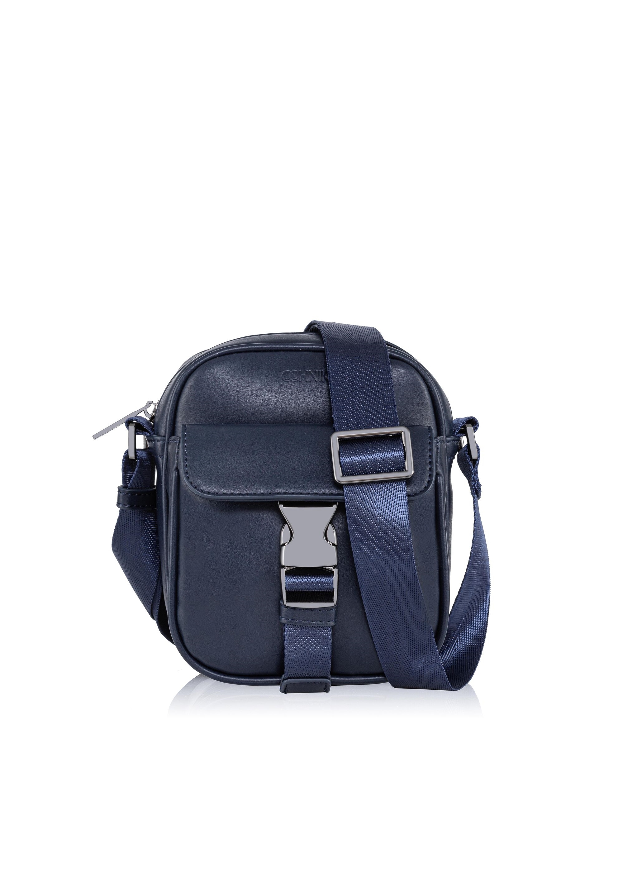 Navy blue men's bag with pocket TORMN-0292-69(W23)-01