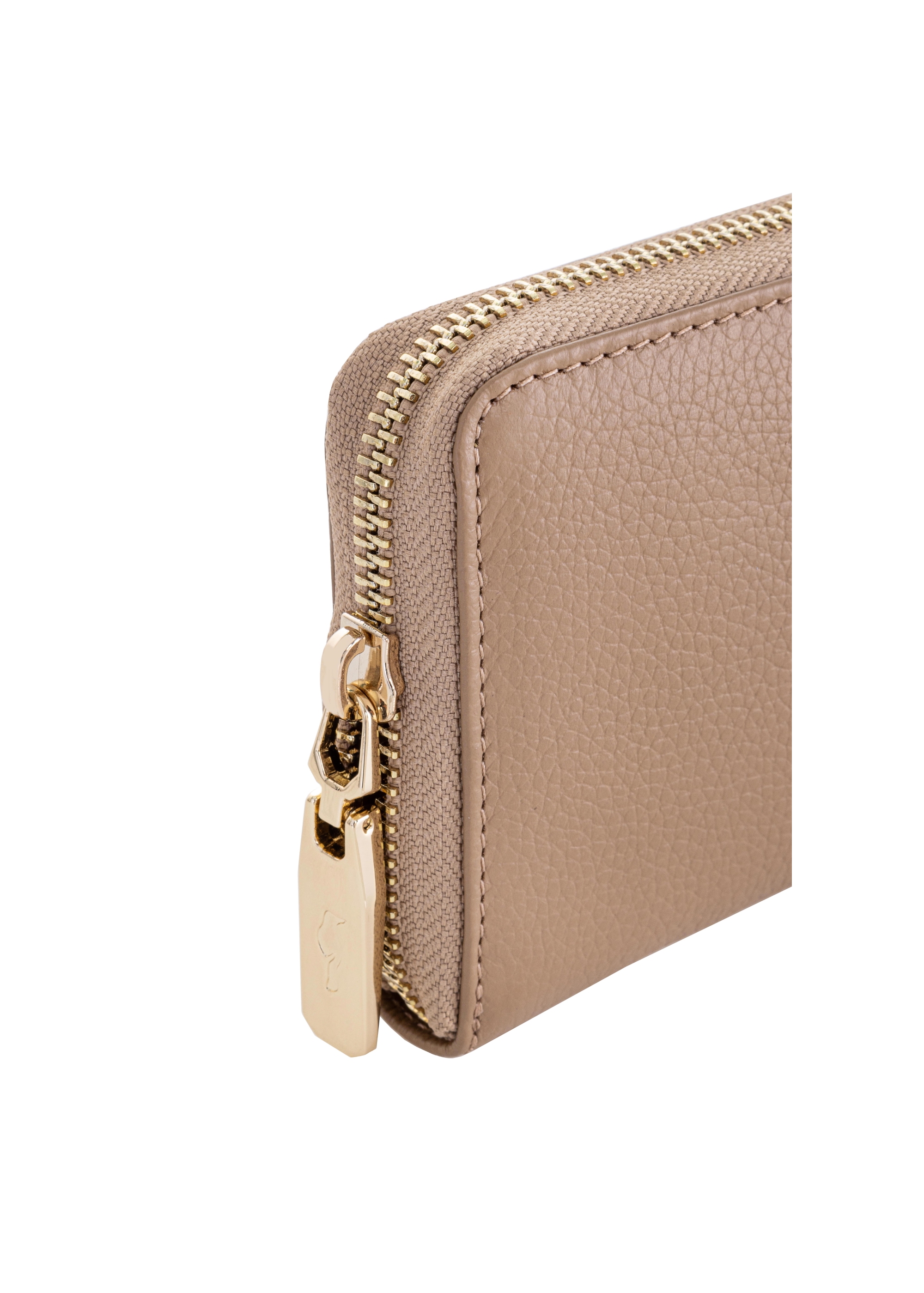 Large beige leather women's wallet PORES-0800C-81(Z23)-06