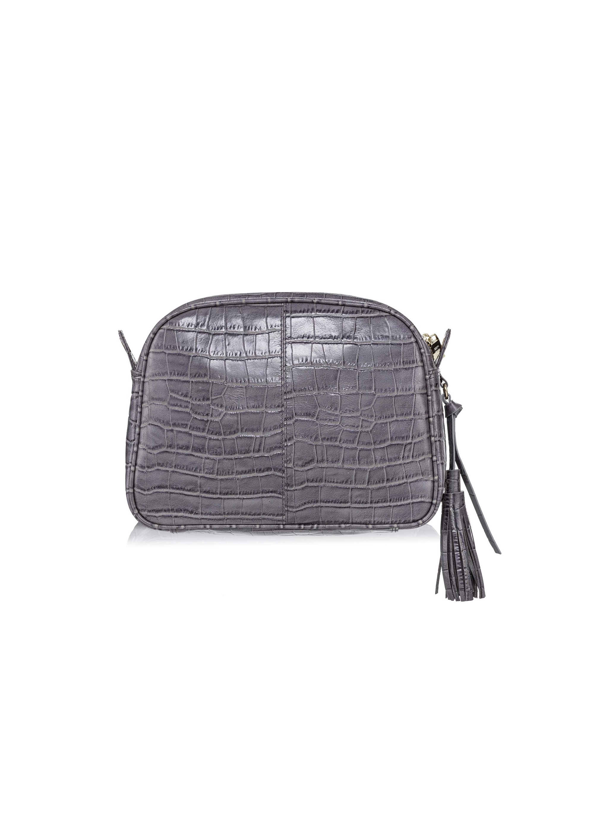 Women's leather shoulder bag croco TORES-0806A-91(W23)-04