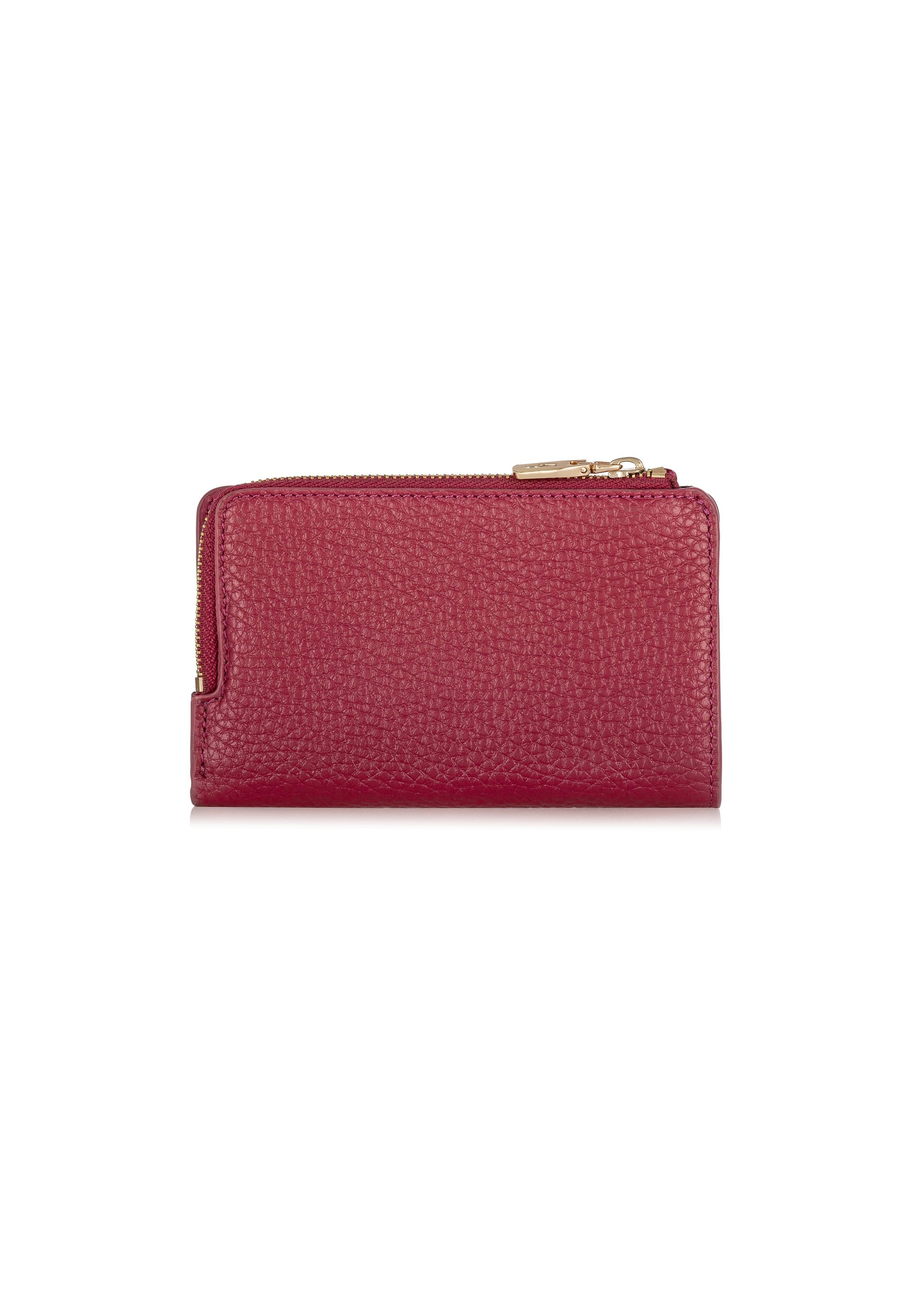 Women's pink leather wallet PORES-0904-34(W24)-03