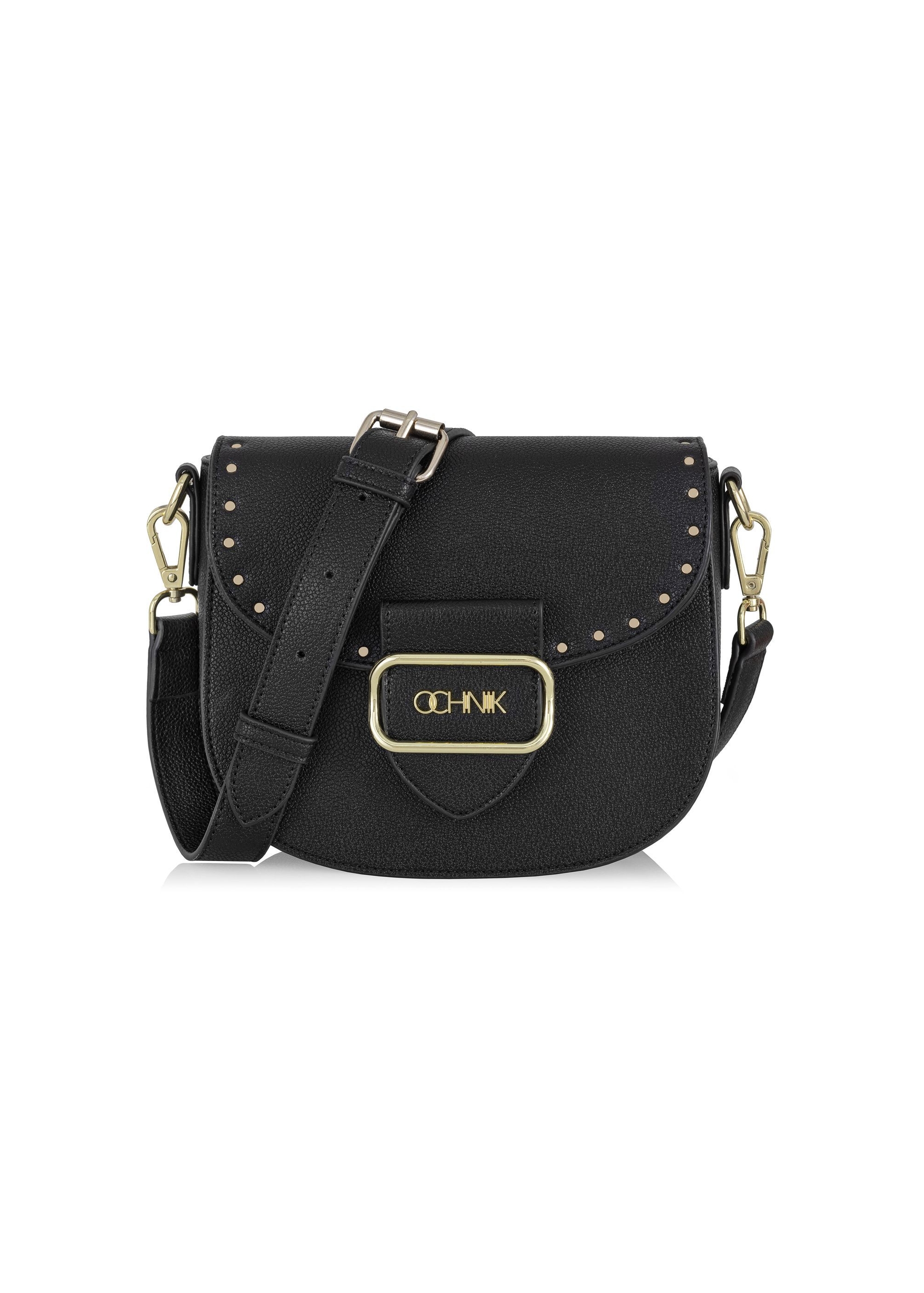 Women's small black mailbag TOREC-0880-99(W24)-01