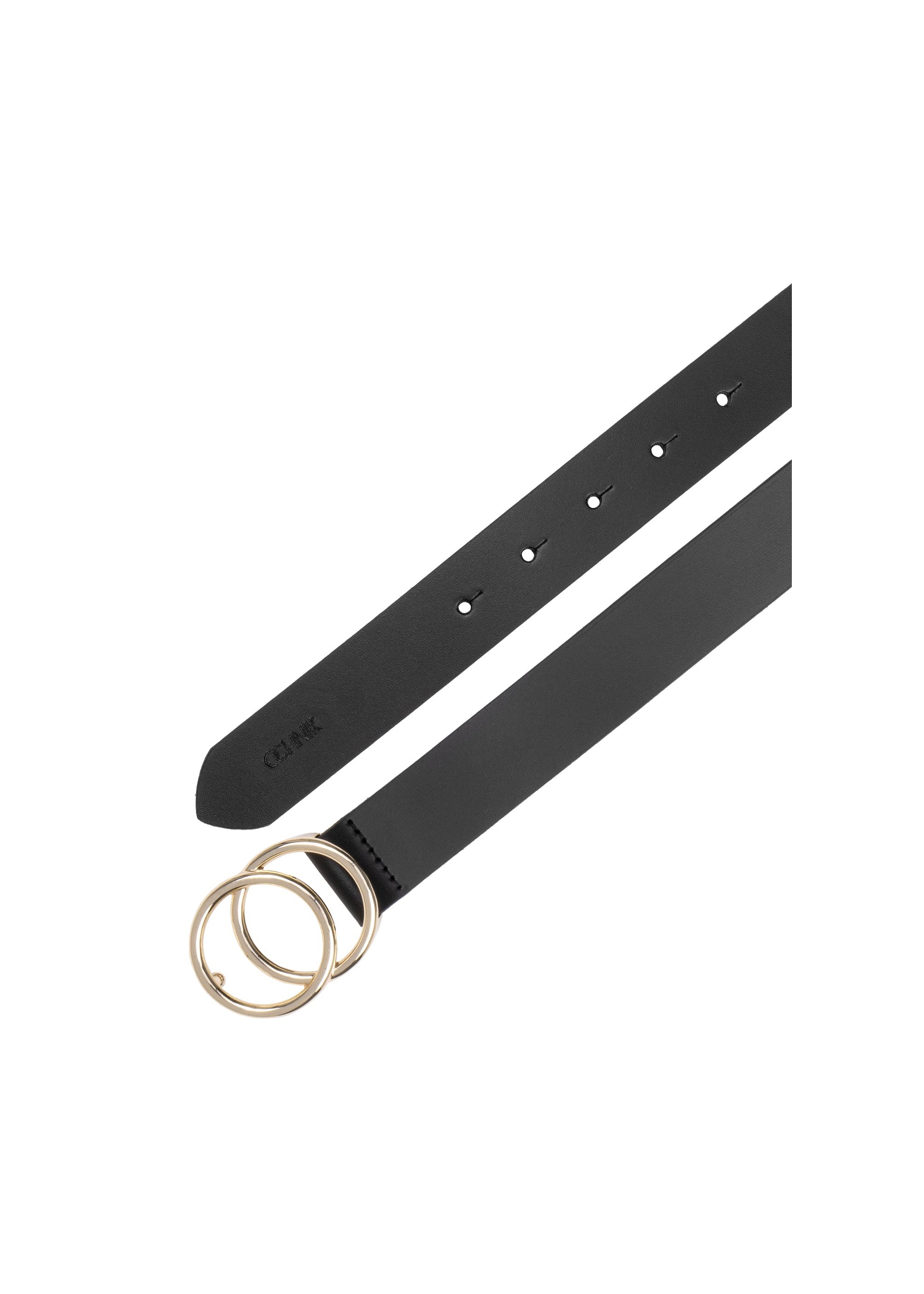 Black women's leather belt PASDS-0172D-98(Z24)