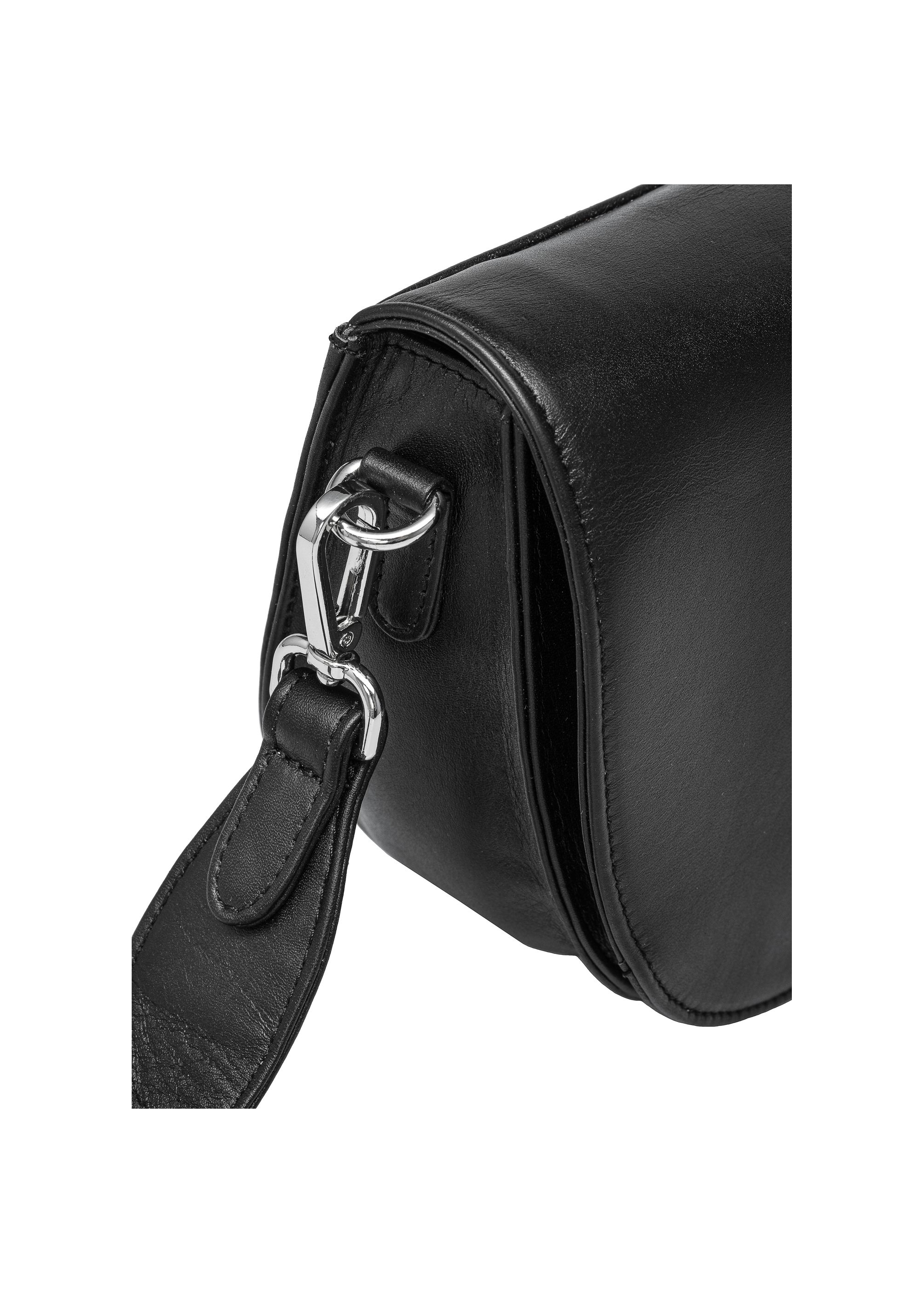 Black leather women's handbag TORES-1082-99(W25)