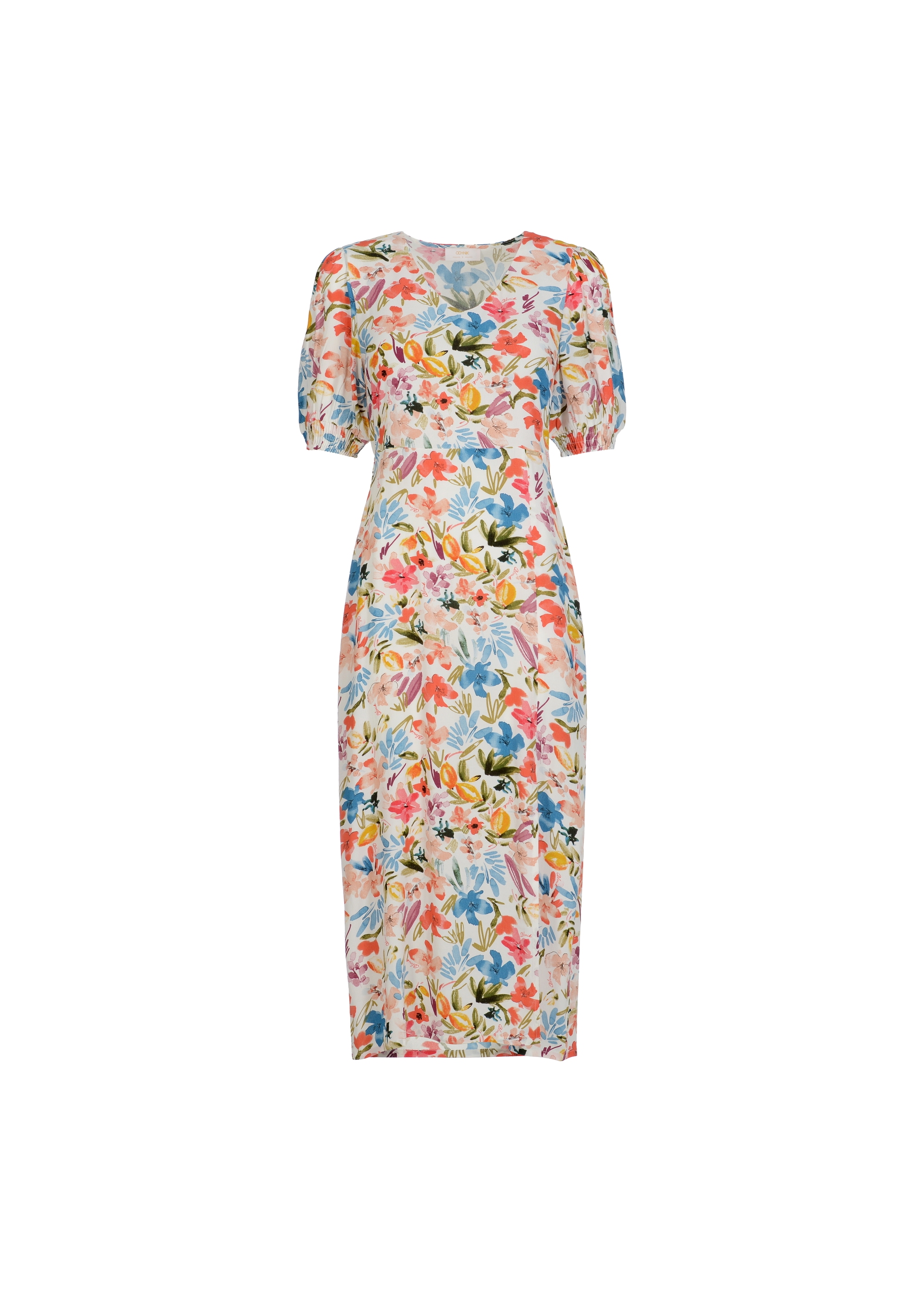 Long floral dress SUKDT-0153-15(W23)-03