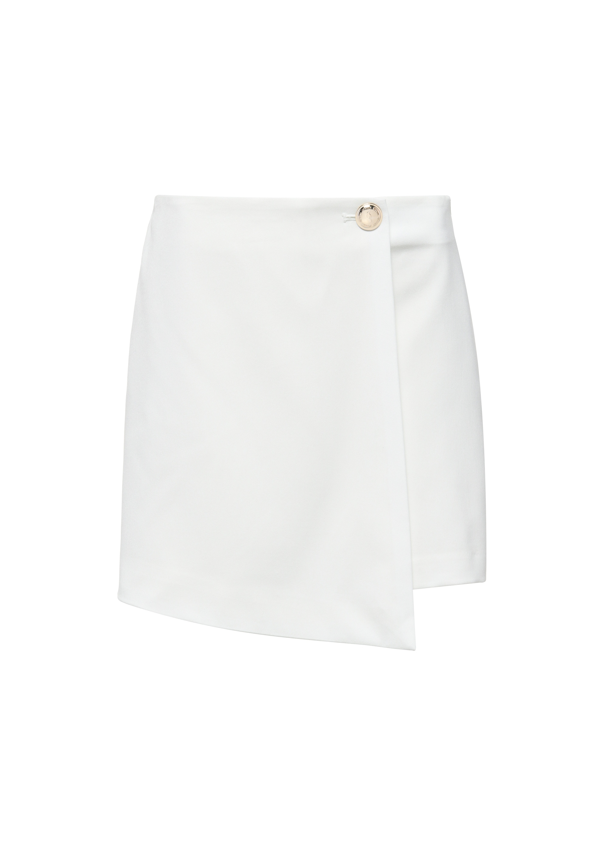 Cream women's skirt-shorts SZODT-0008-12(W25)-03