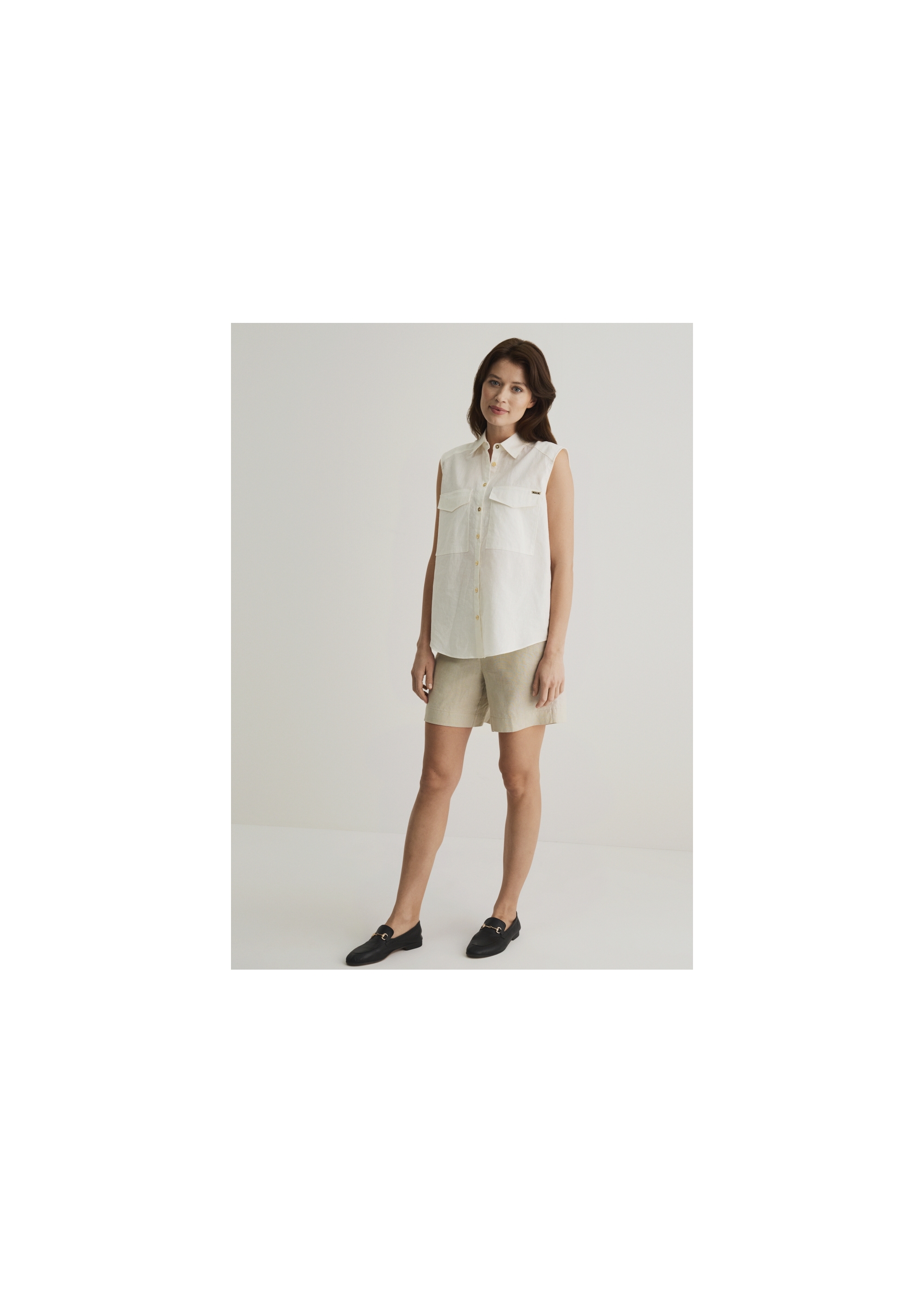 Women's sleeveless shirt BLUDT-0137-11(W22)-03