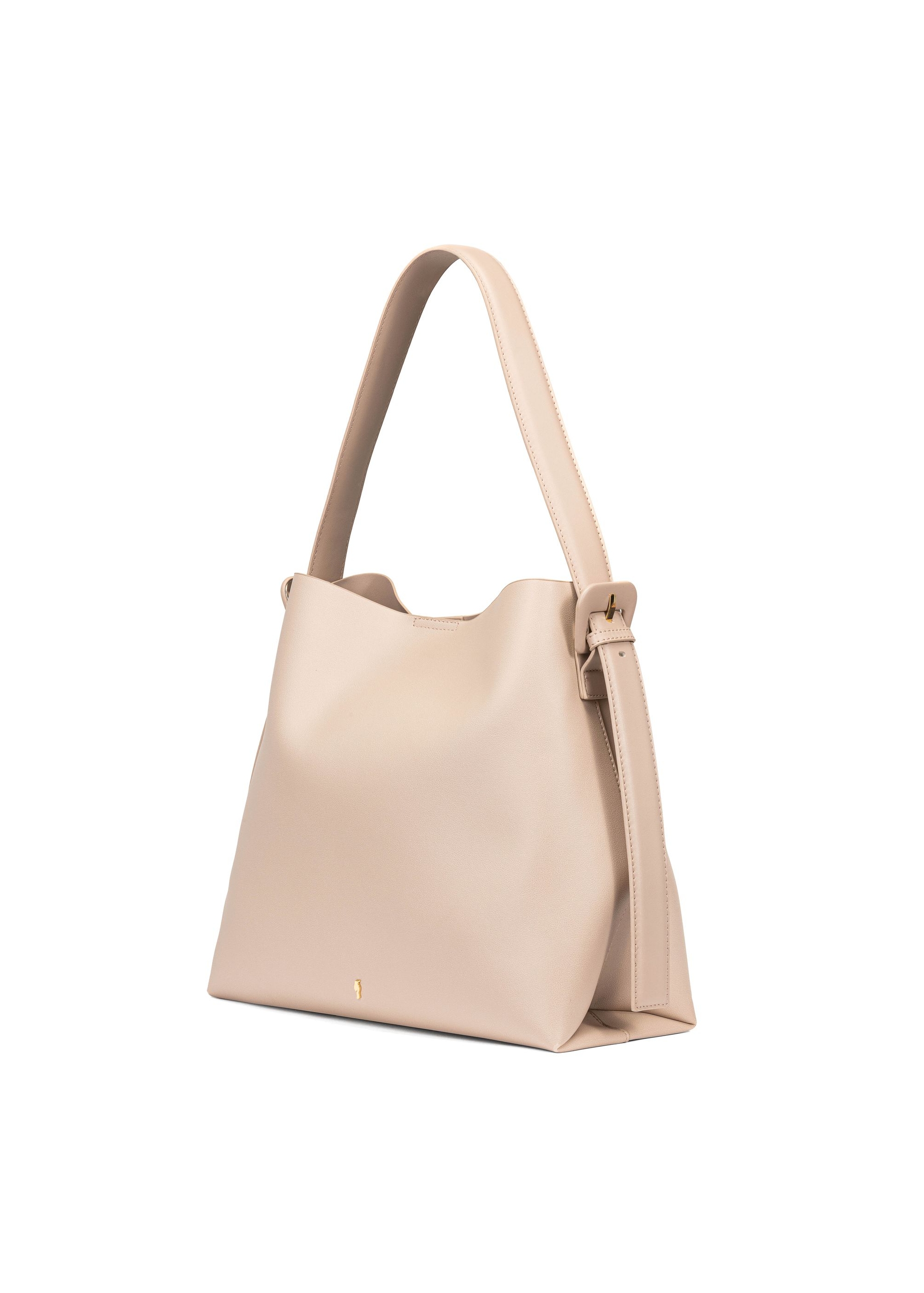 Beige women's shopper bag TOREC-0903A-81(W25)-02