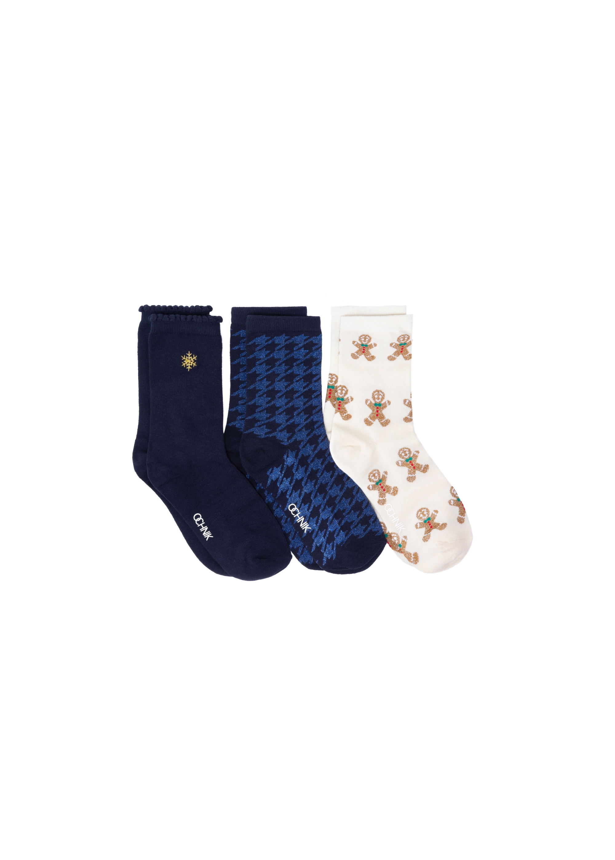 Set of women's Christmas socks ZESDT-0017-15(Z23)-01