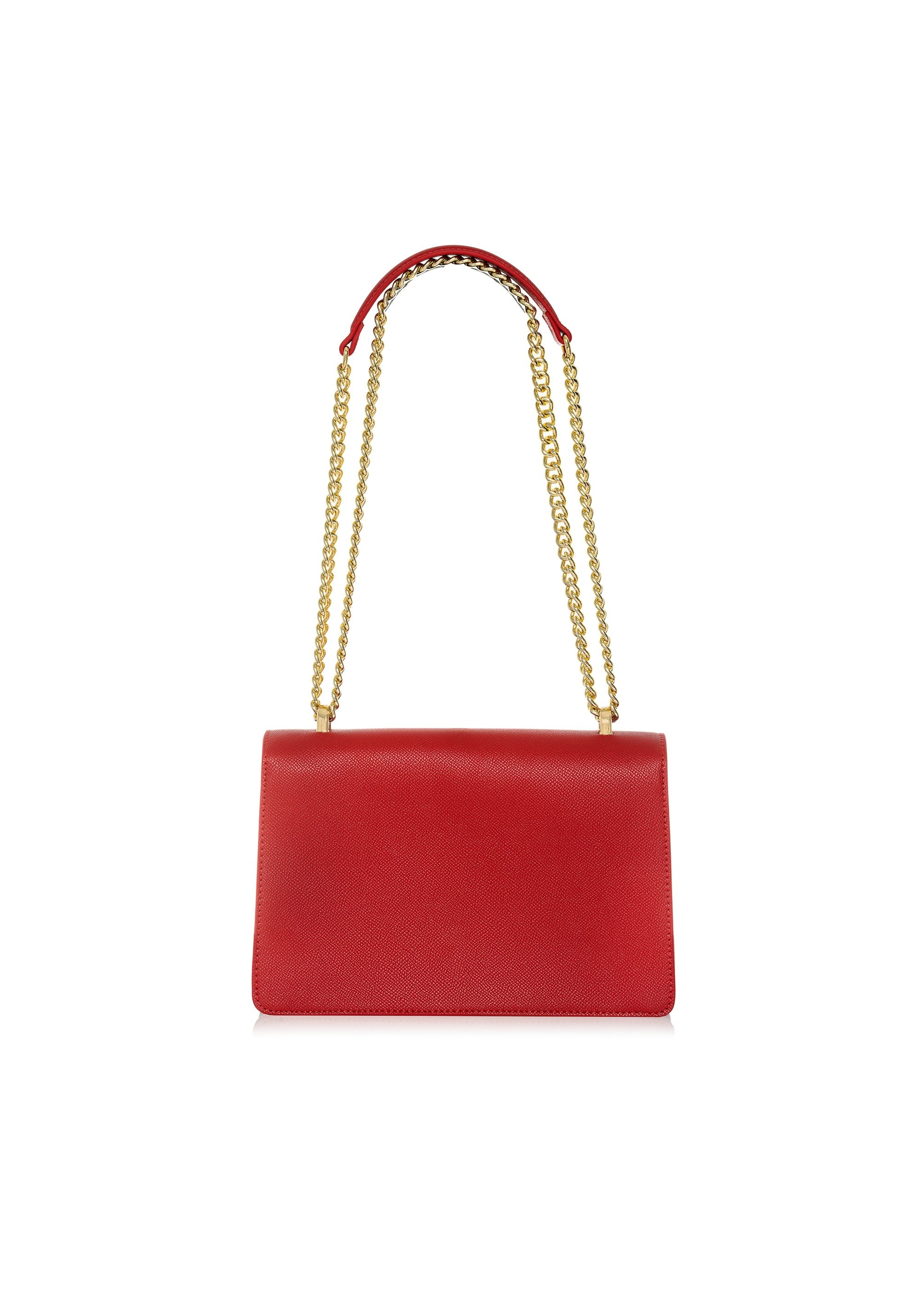 Red women's handbag on a chain TOREC-1023-42(W25)-03