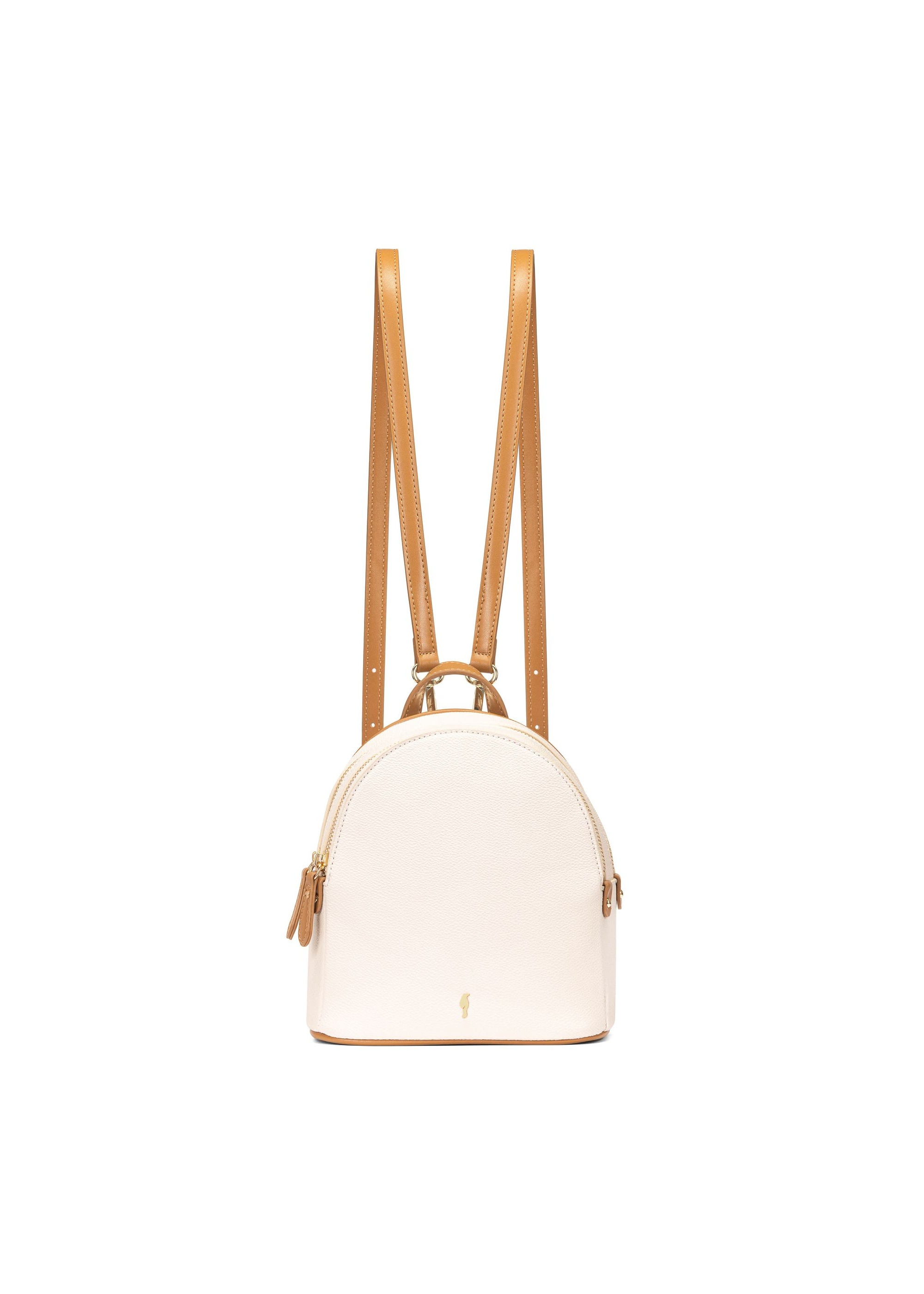 Small women's backpack in cream color TOREC-0999-12(W25)