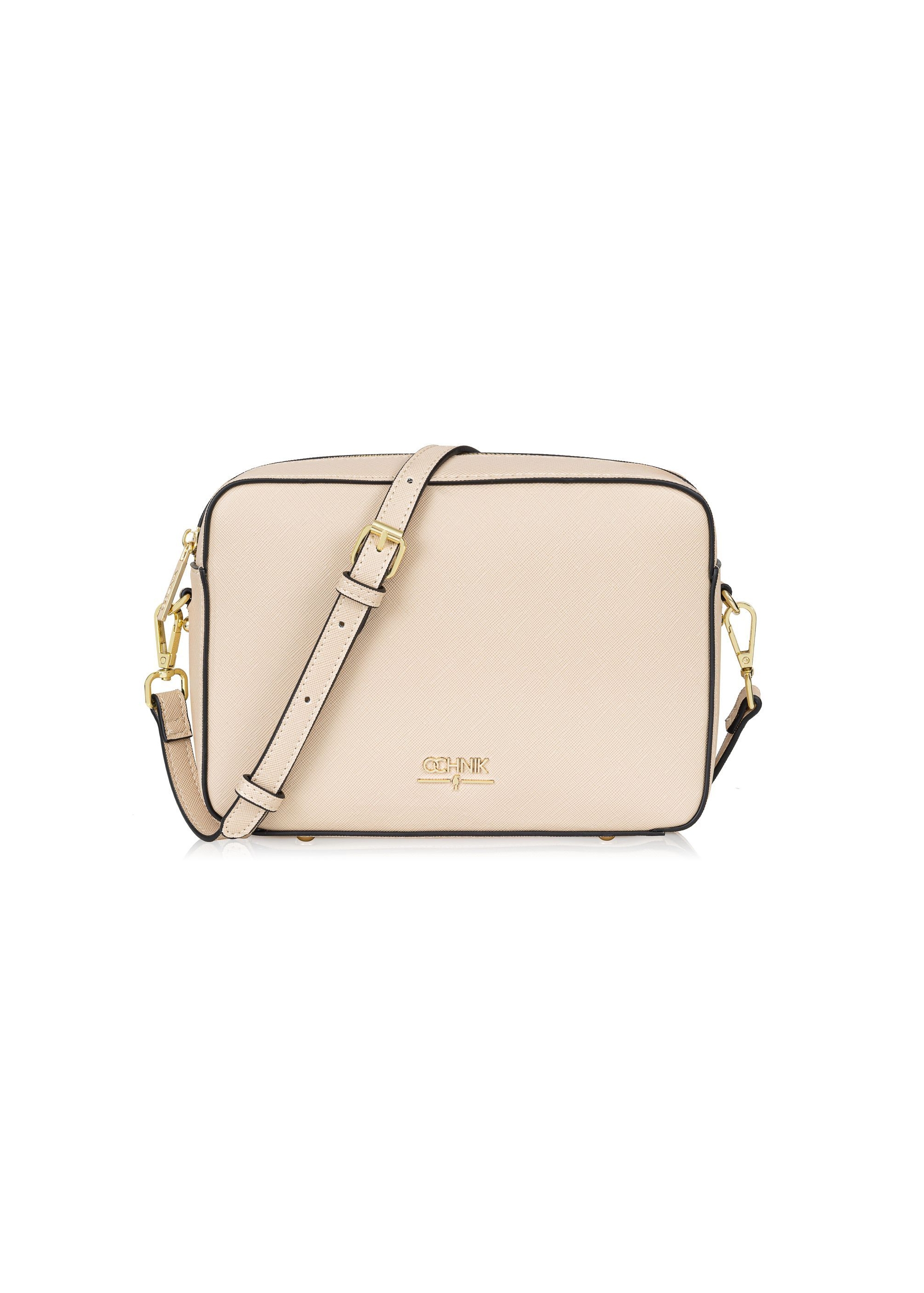 Women's cream handbag TOREC-0003F-12(W24)-01