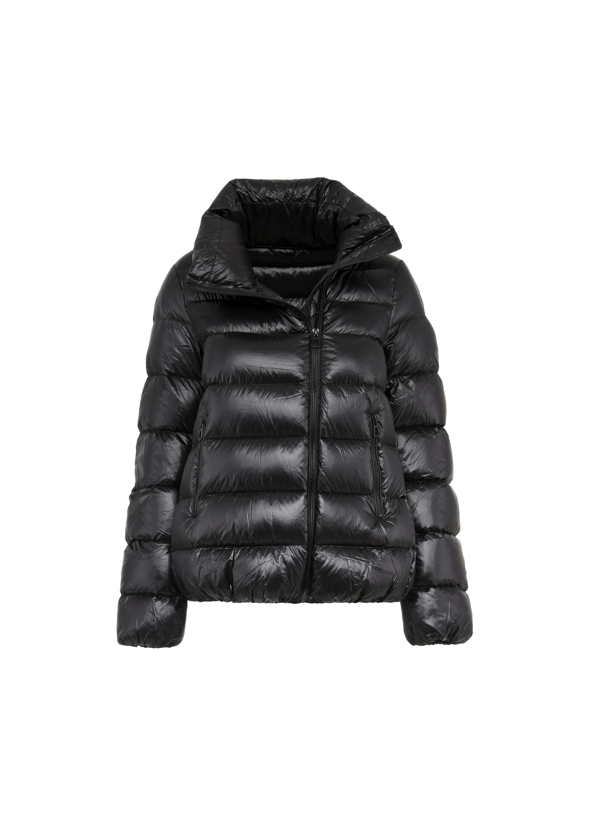 Black quilted women's winter jacket KURDT-0305-99(Z24) pic. 5