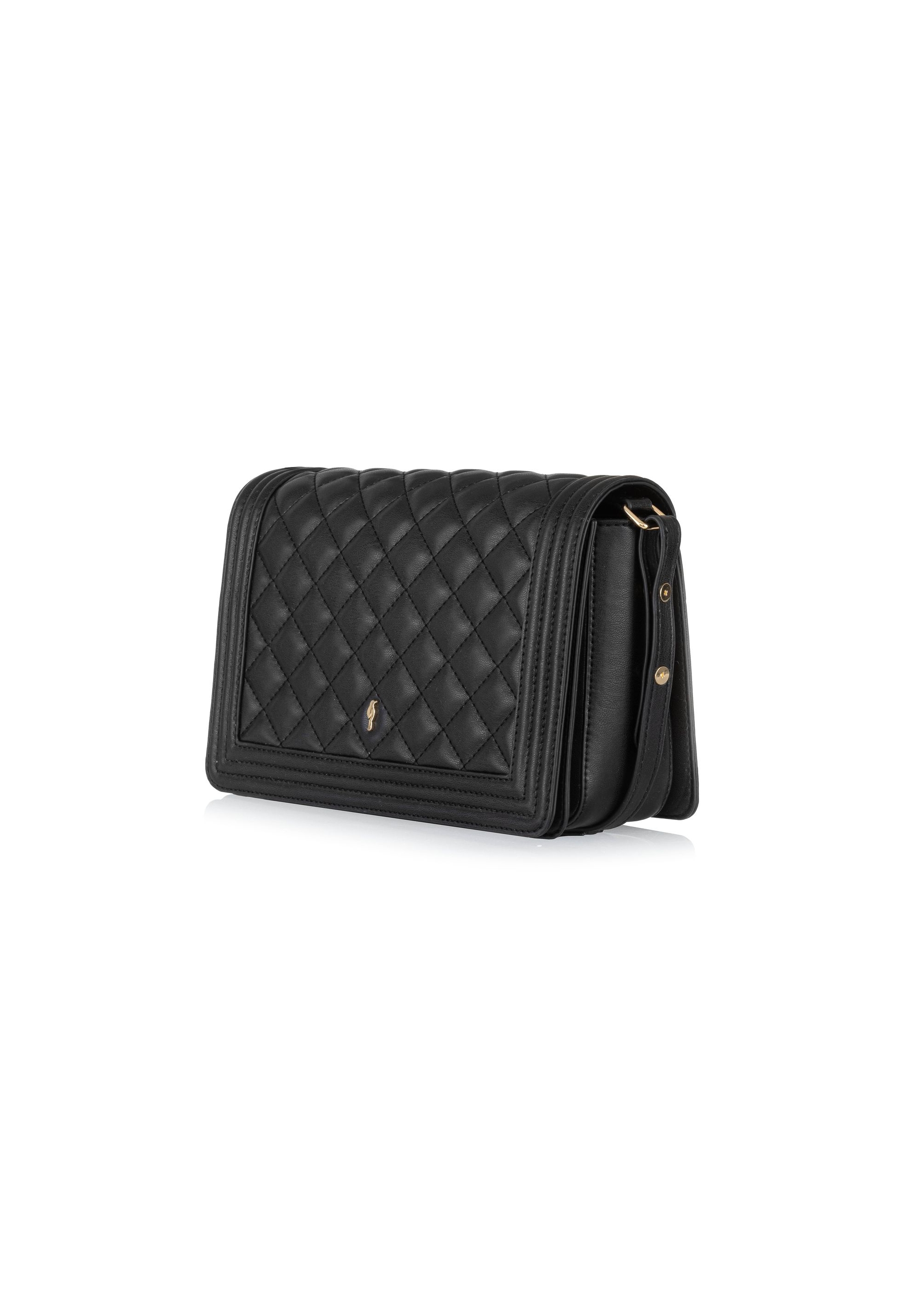 Black quilted women's handbag TOREC-0993-99(Z24)-02