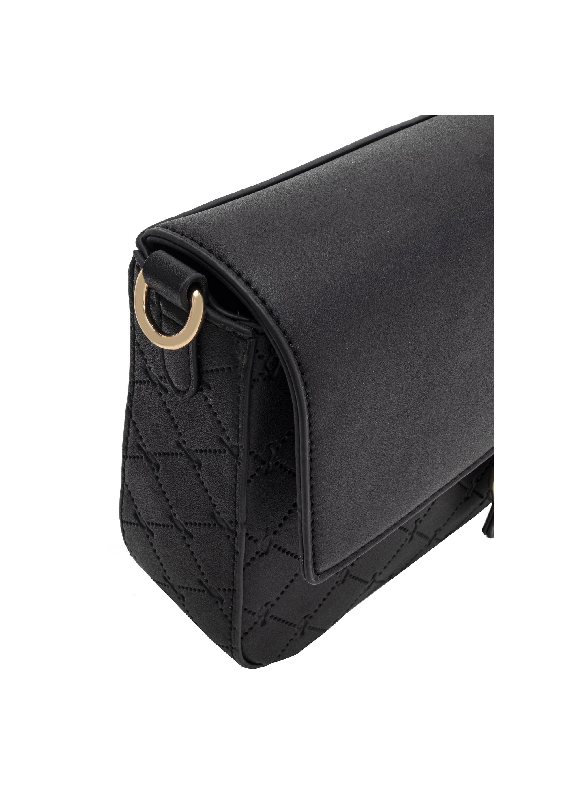 Black imitation leather messenger bag TOREC-0947-99(Z24)-07