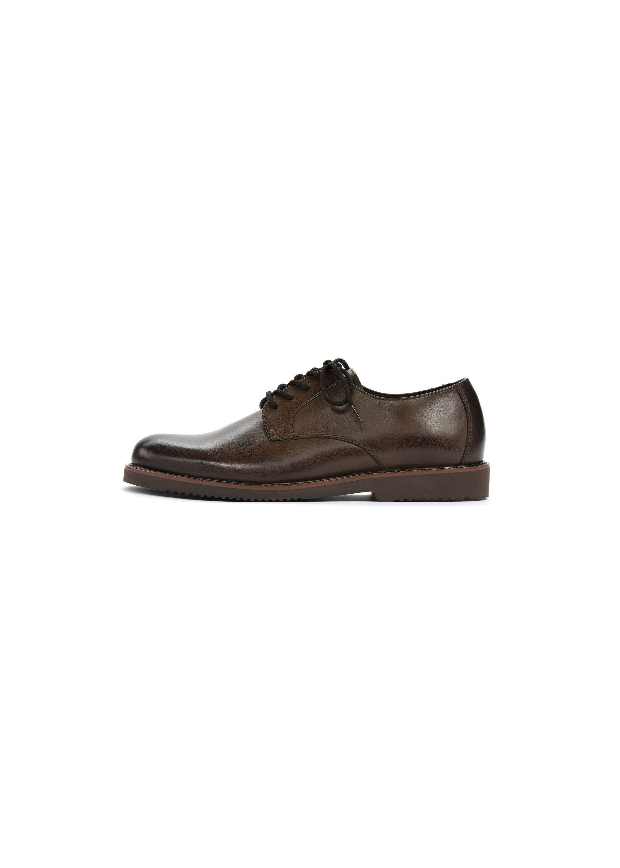 Dark brown leather men's shoes BUTYM-0501-90(W25)-05