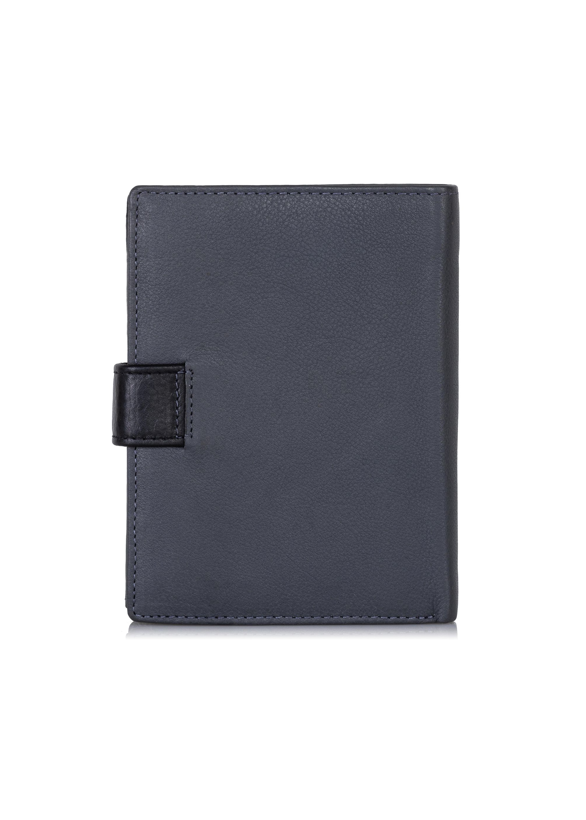 Graphite leather men's wallet PORMS-0543-95(Z23)-02