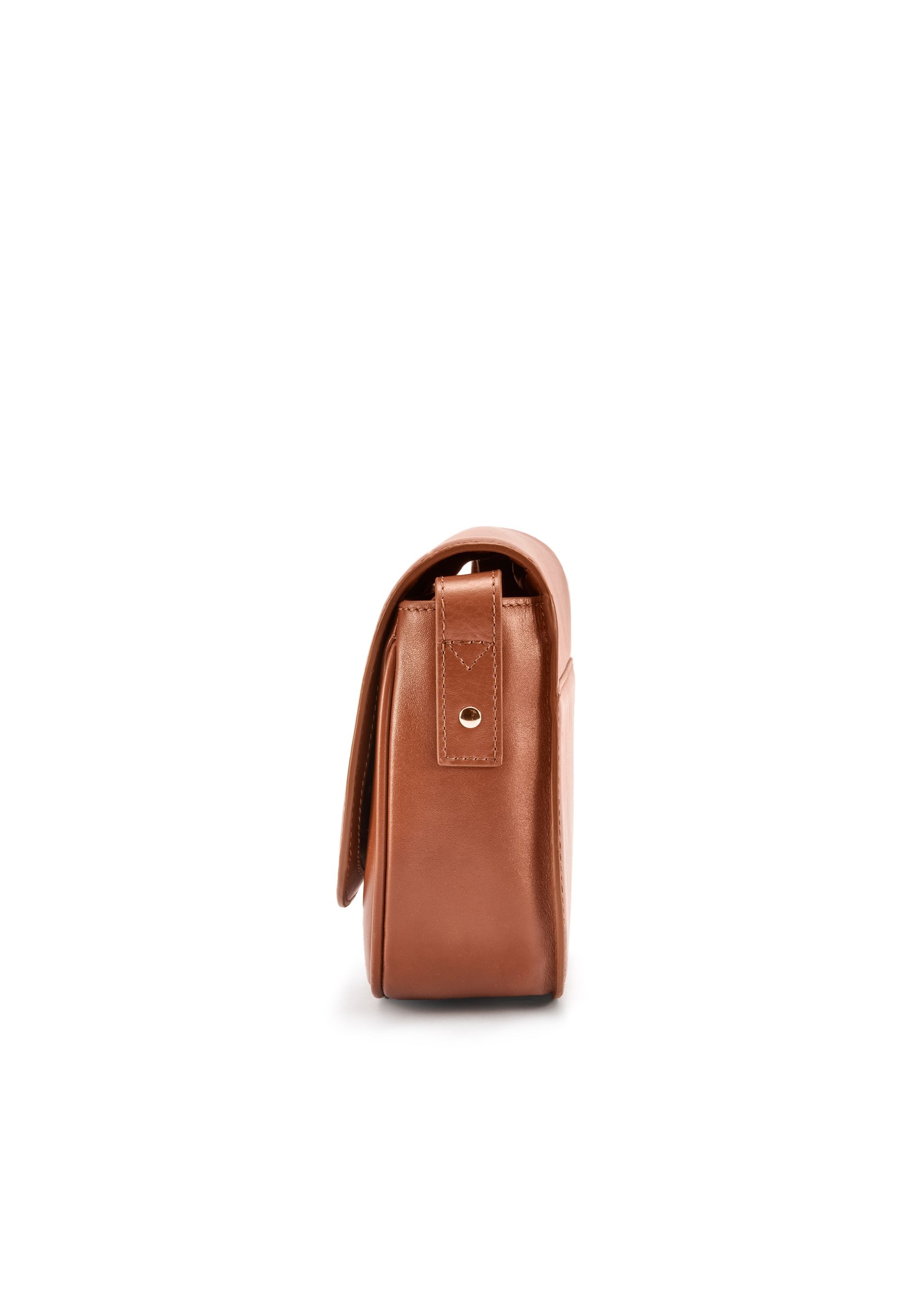 Brown leather messenger bag TORES-1100-89(W25)-03