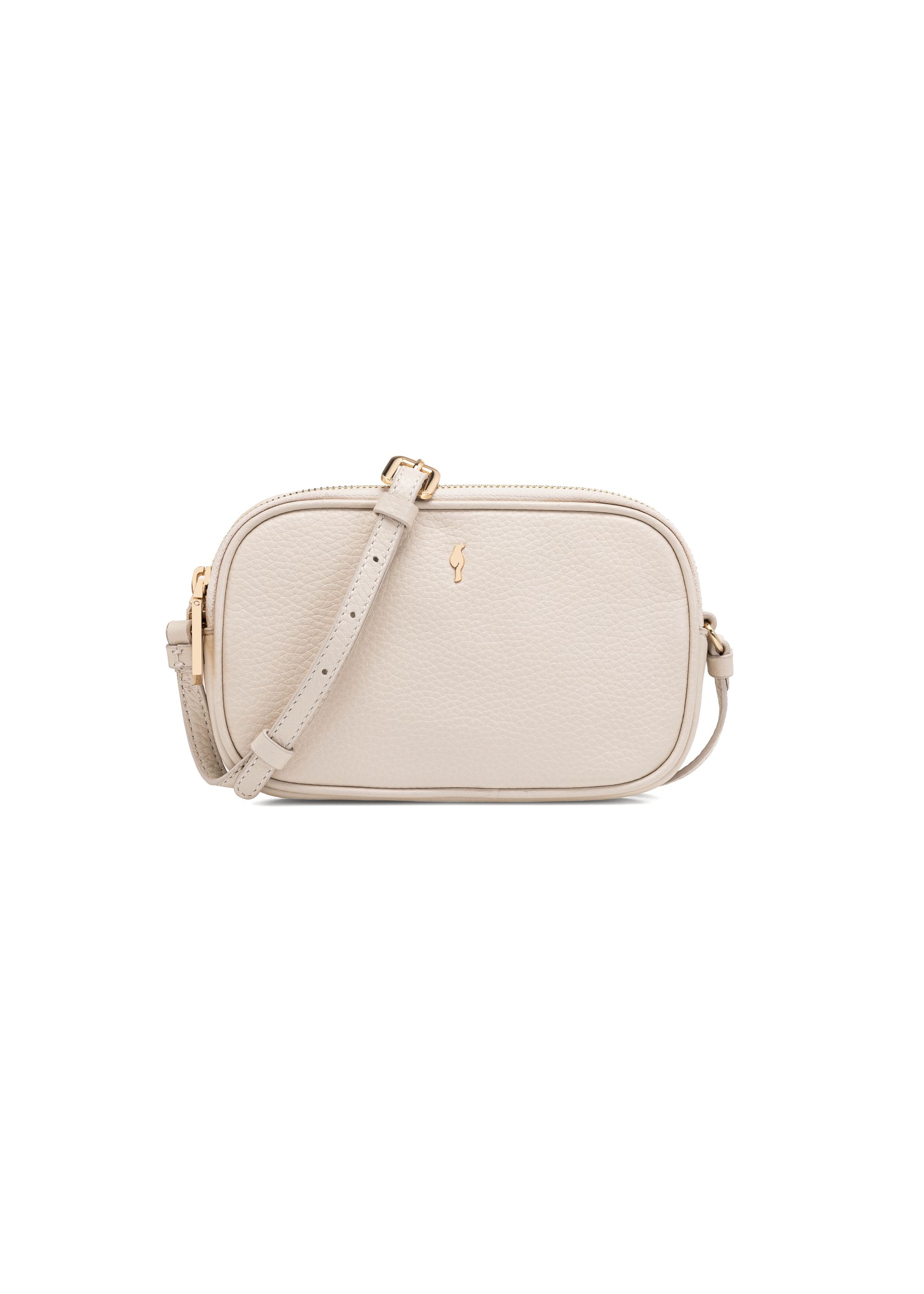 Small cream leather women's handbag TORES-0466C-12(W25)-01