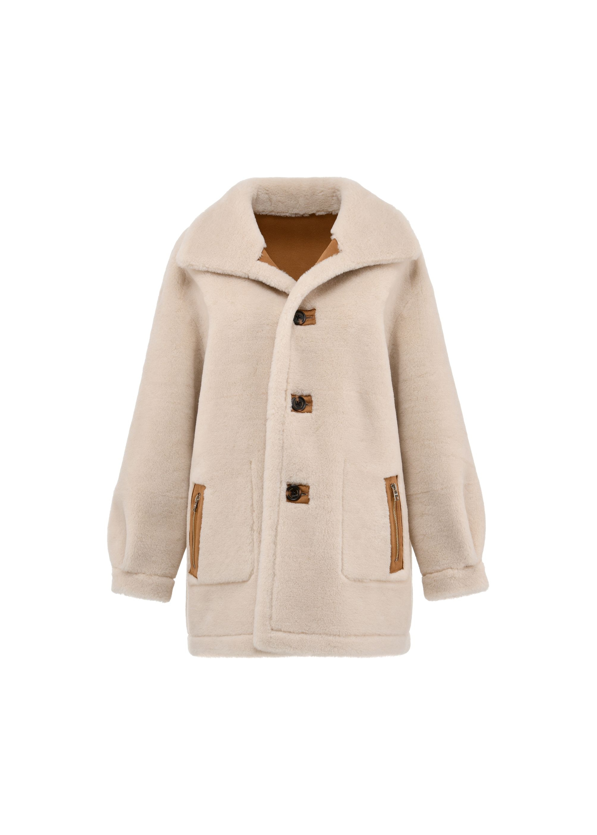 Women's double-sided sheepskin coat KOZDP-0009-24(Z24)-06