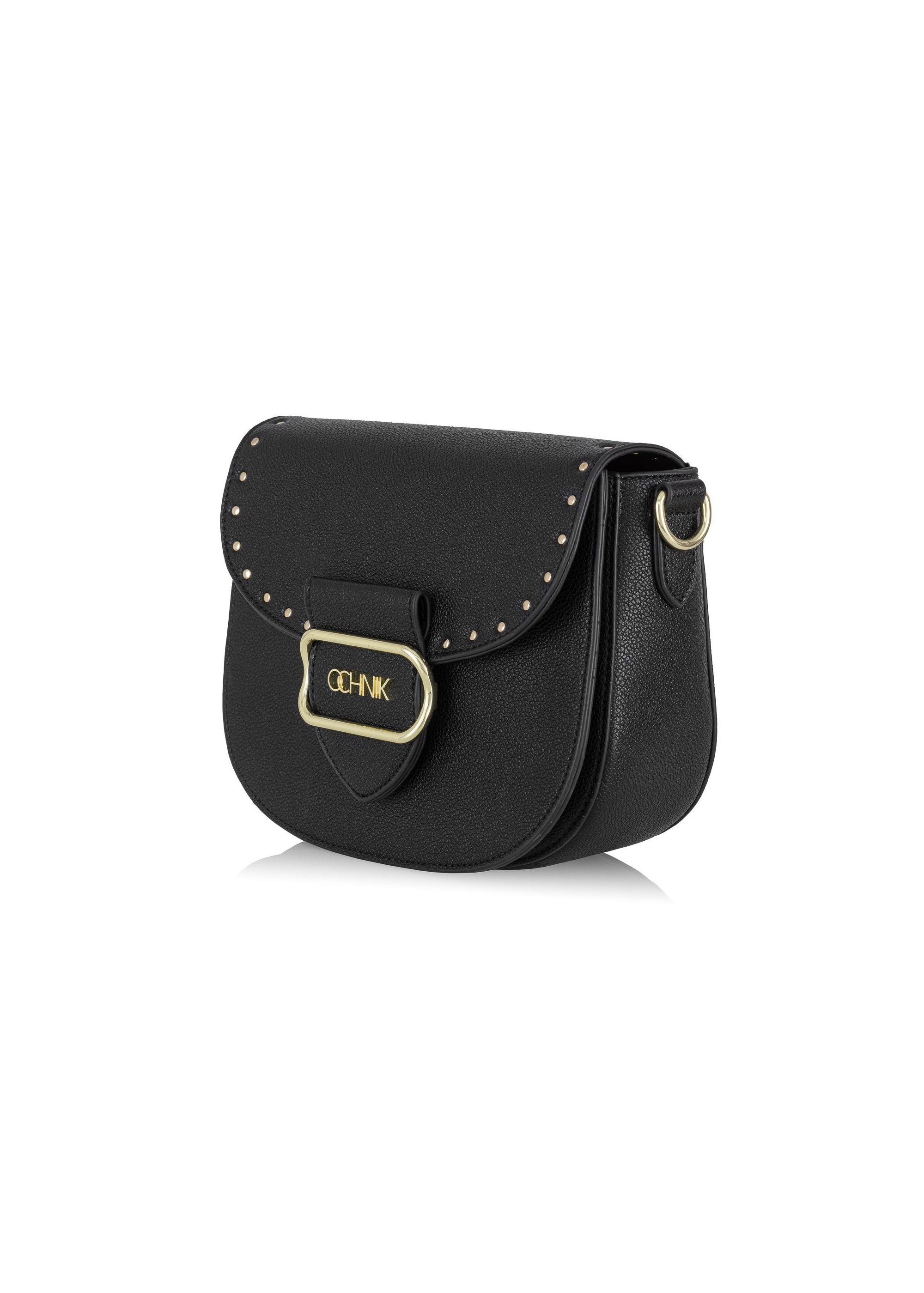 Women's small black mailbag TOREC-0880-99(W24)-02