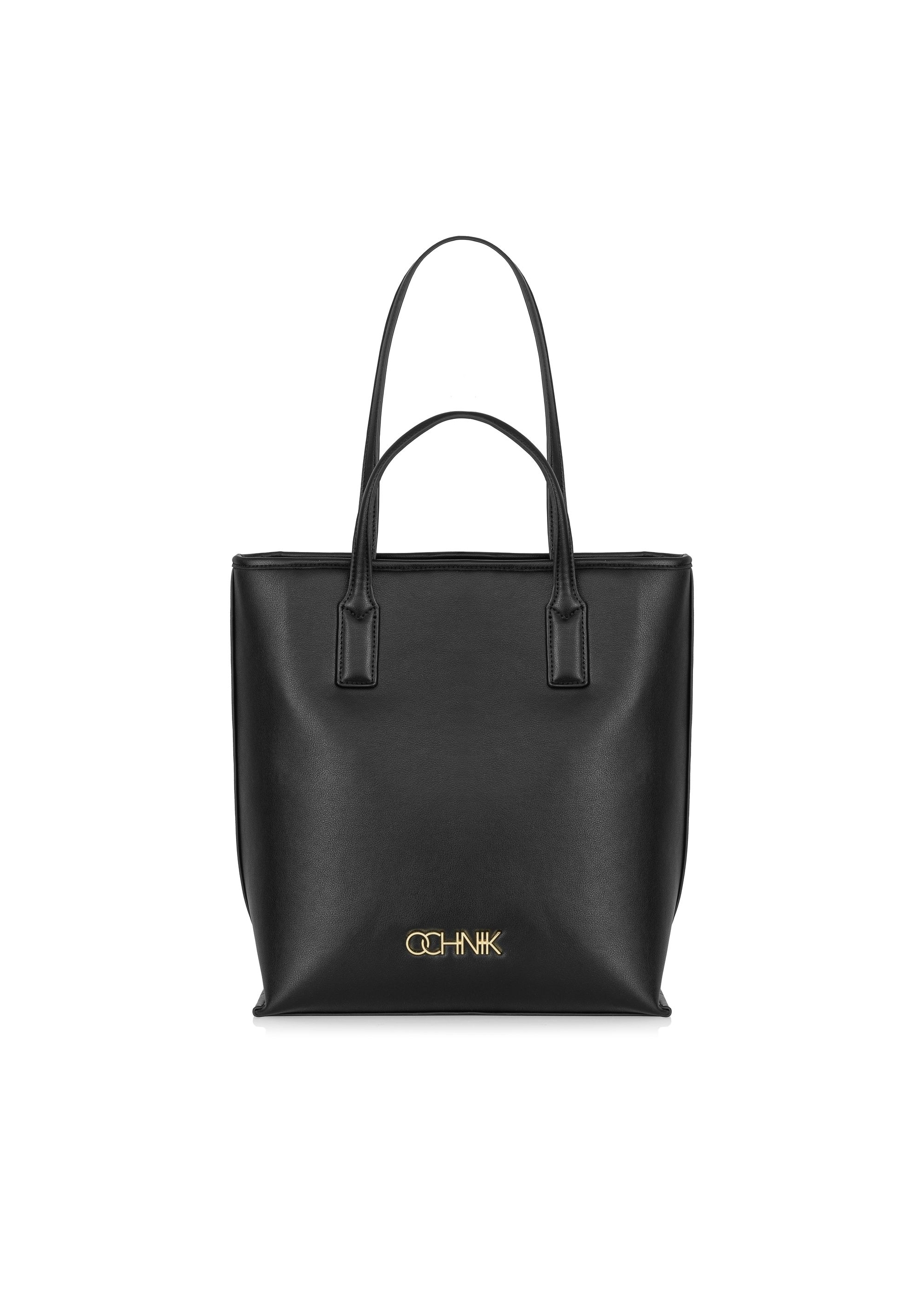 Black women's shopper bag TOREC-0907-99(W24)-01